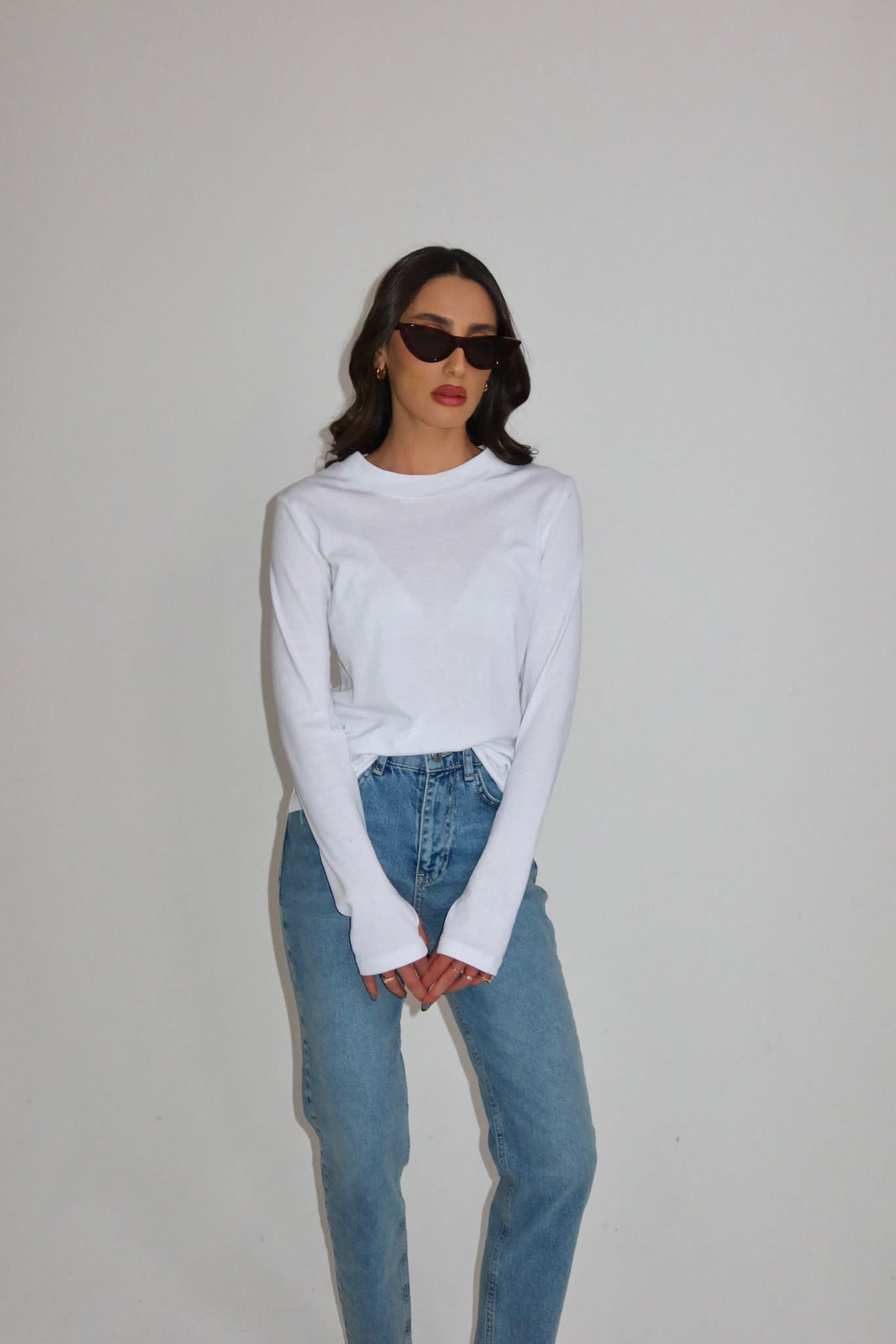 בייסיק כפפה לבן