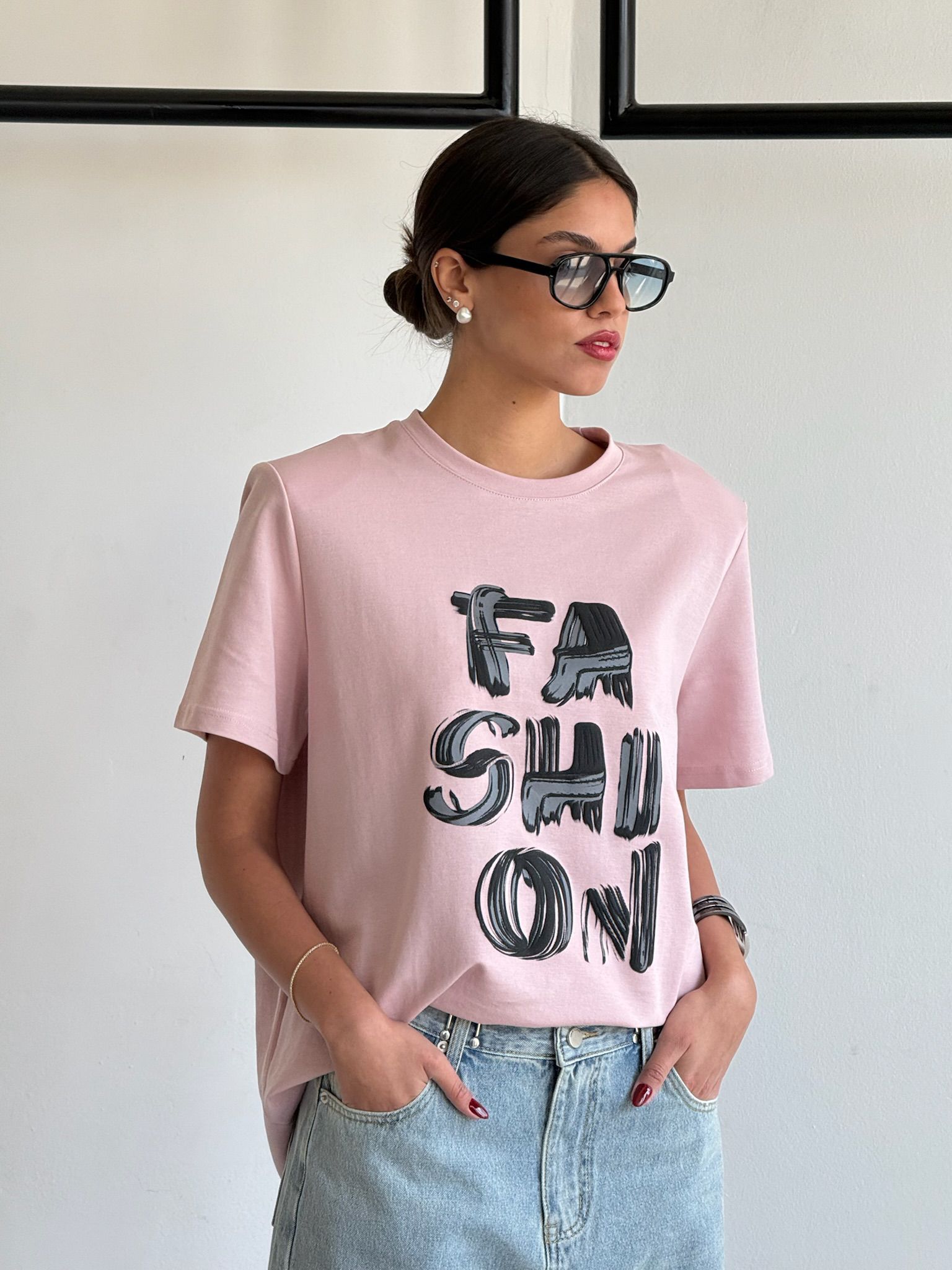 חולצת אדל ורוד