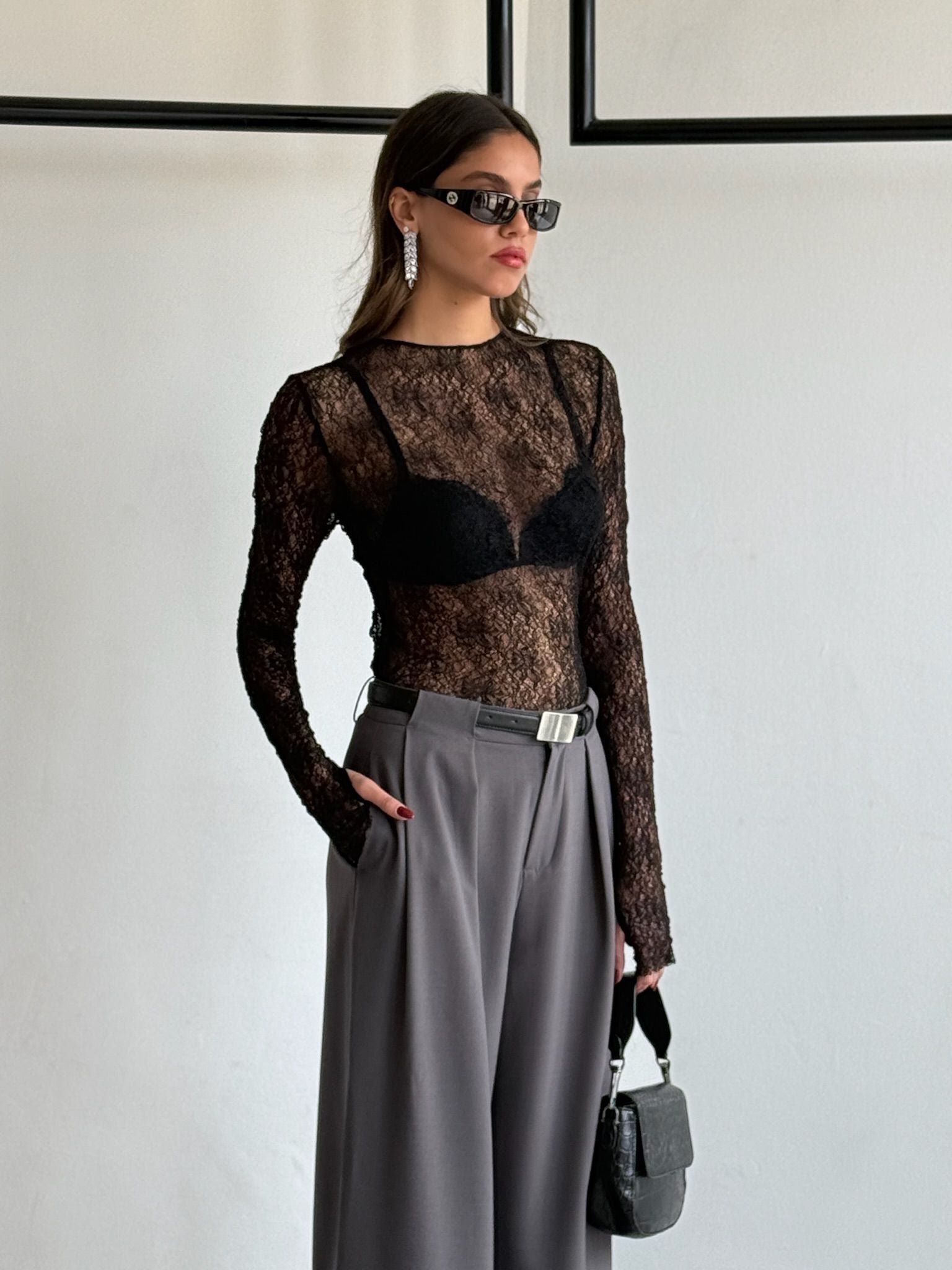 חולצת אליאן שחור