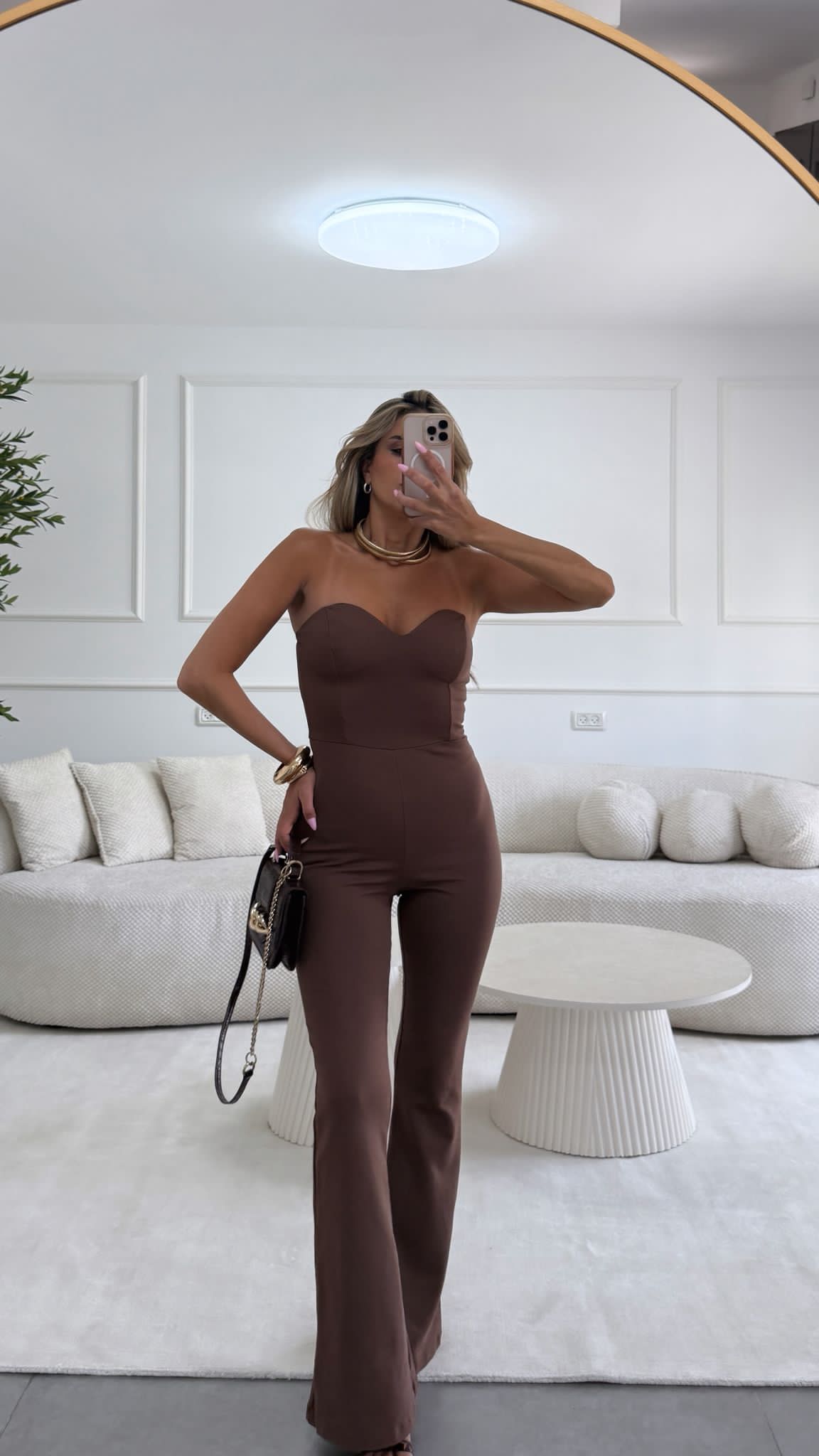 אוברול מיתר חום