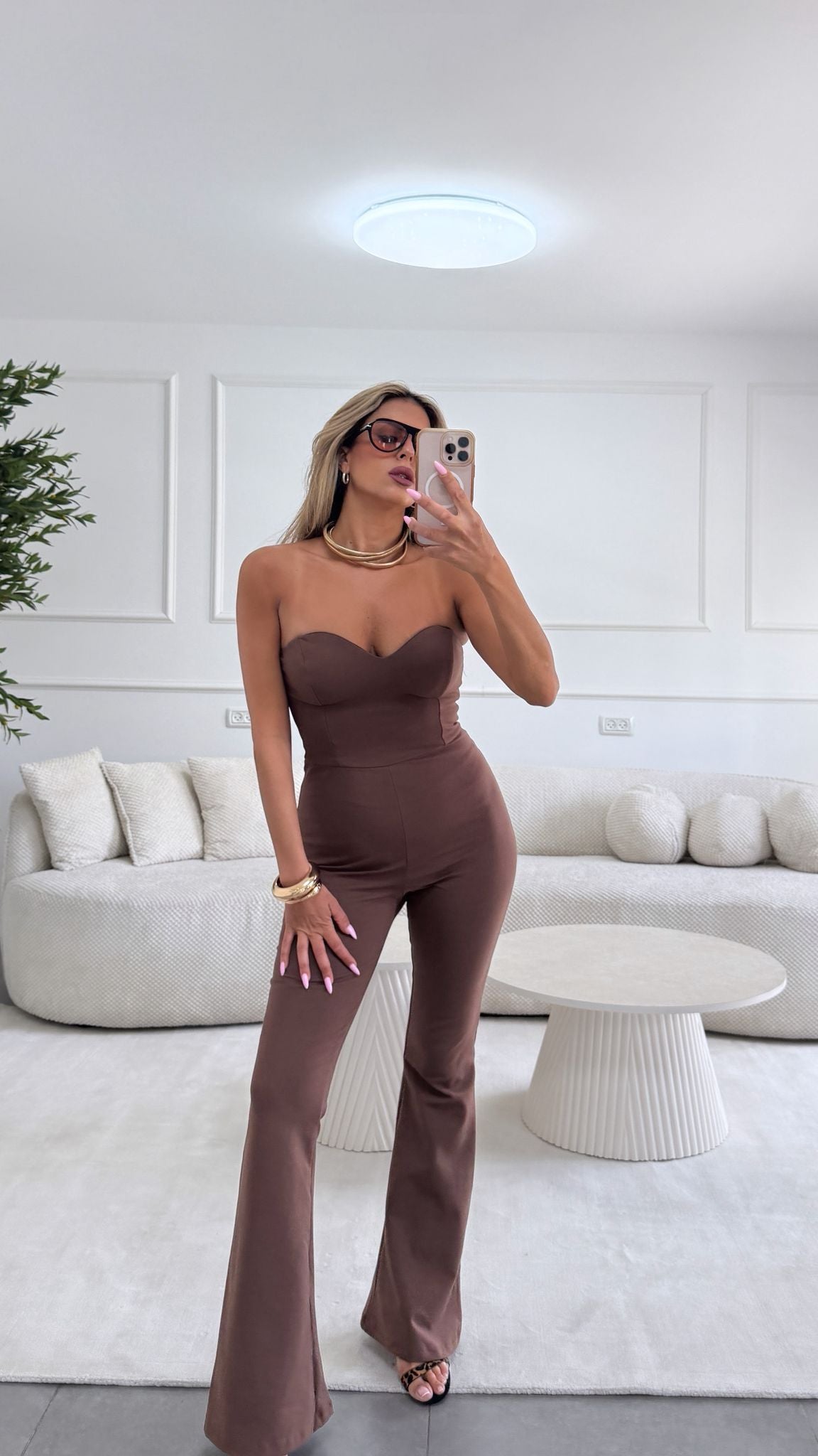 אוברול מיתר חום