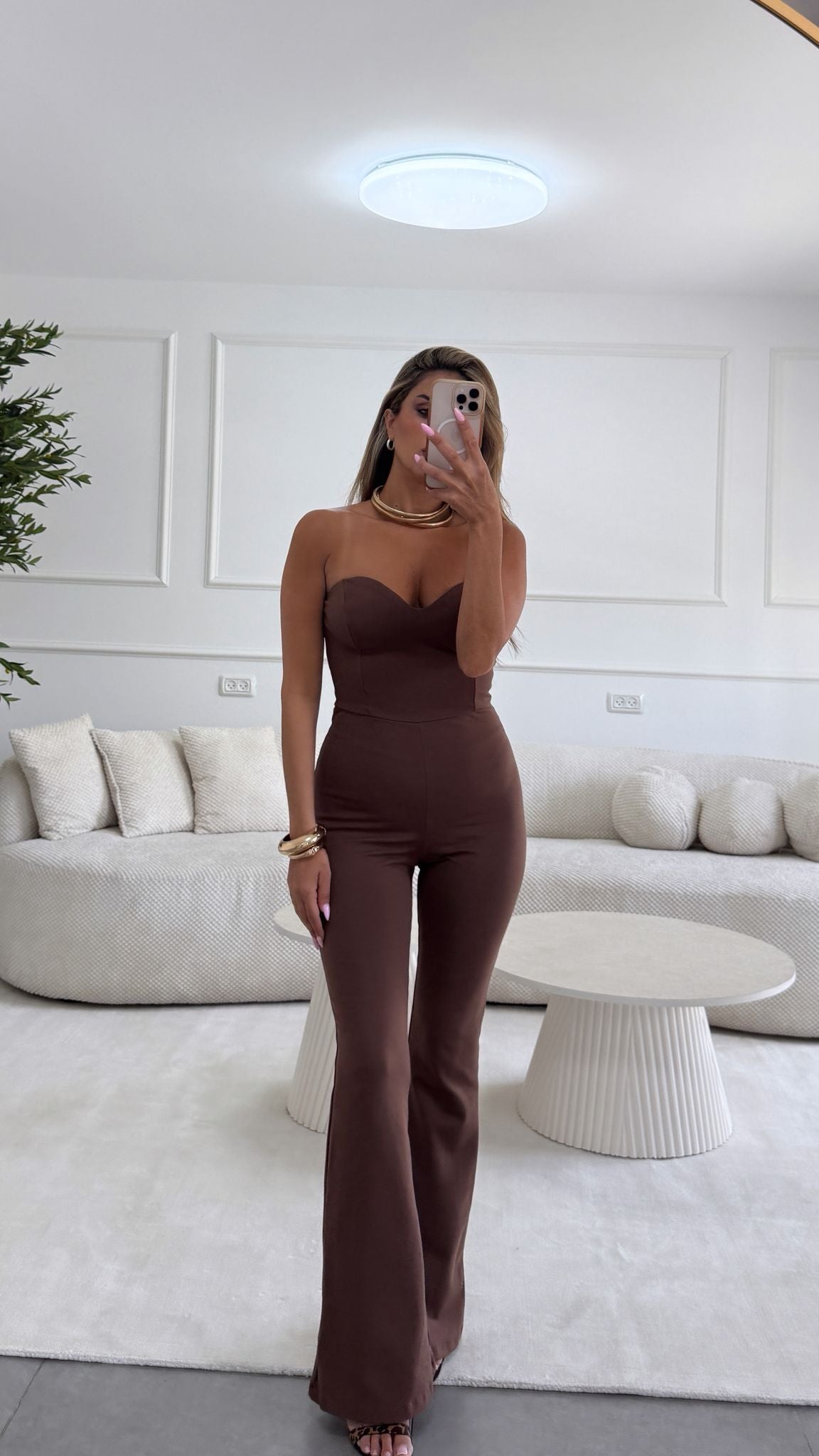 אוברול מיתר חום