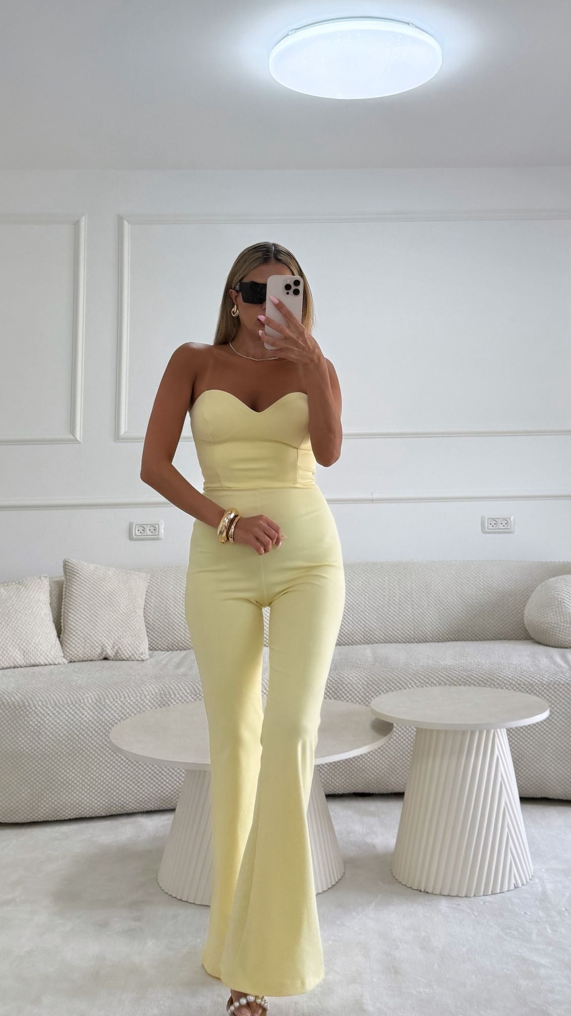 אוברול מיתר צהוב