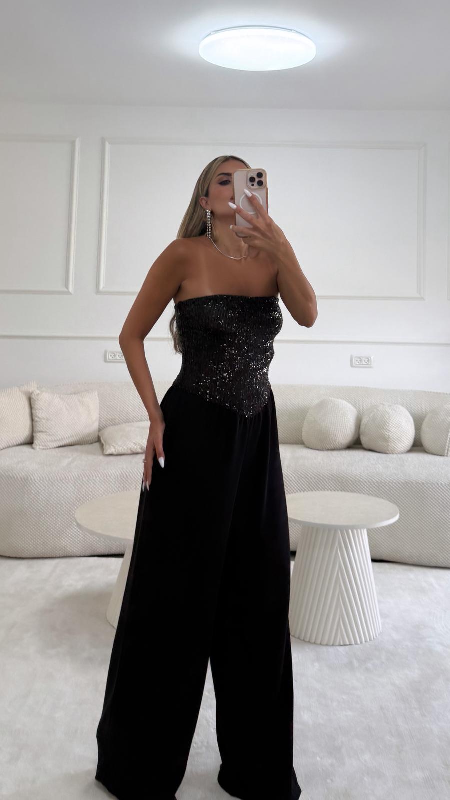 אוברול מחוך שילוב פאייט