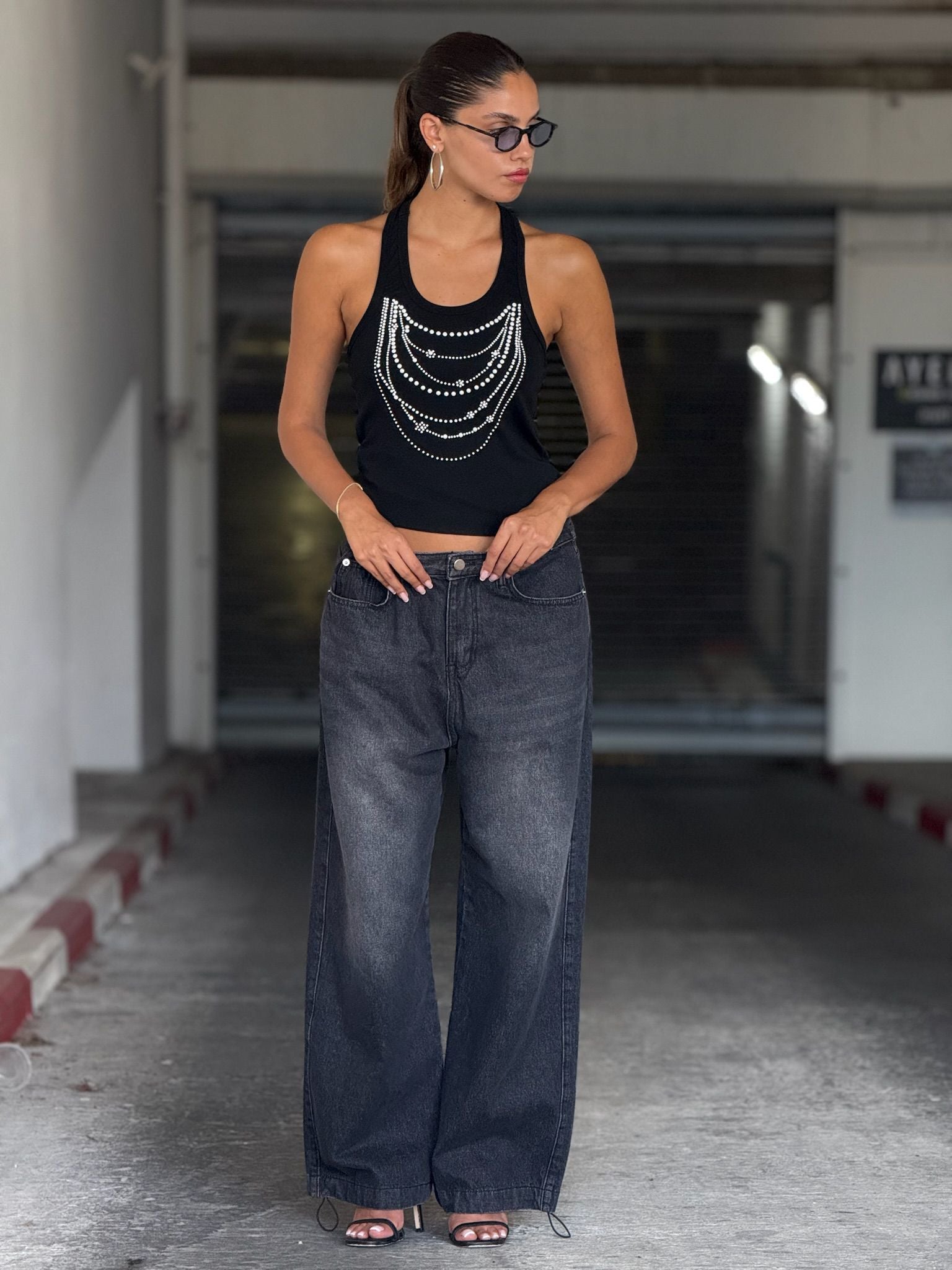 גופיית ריבל שחור