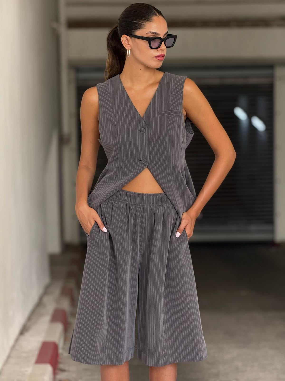 מכנס דלפי אפור