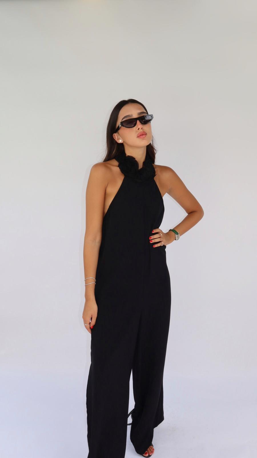 אוברול קולר פלורין שחור