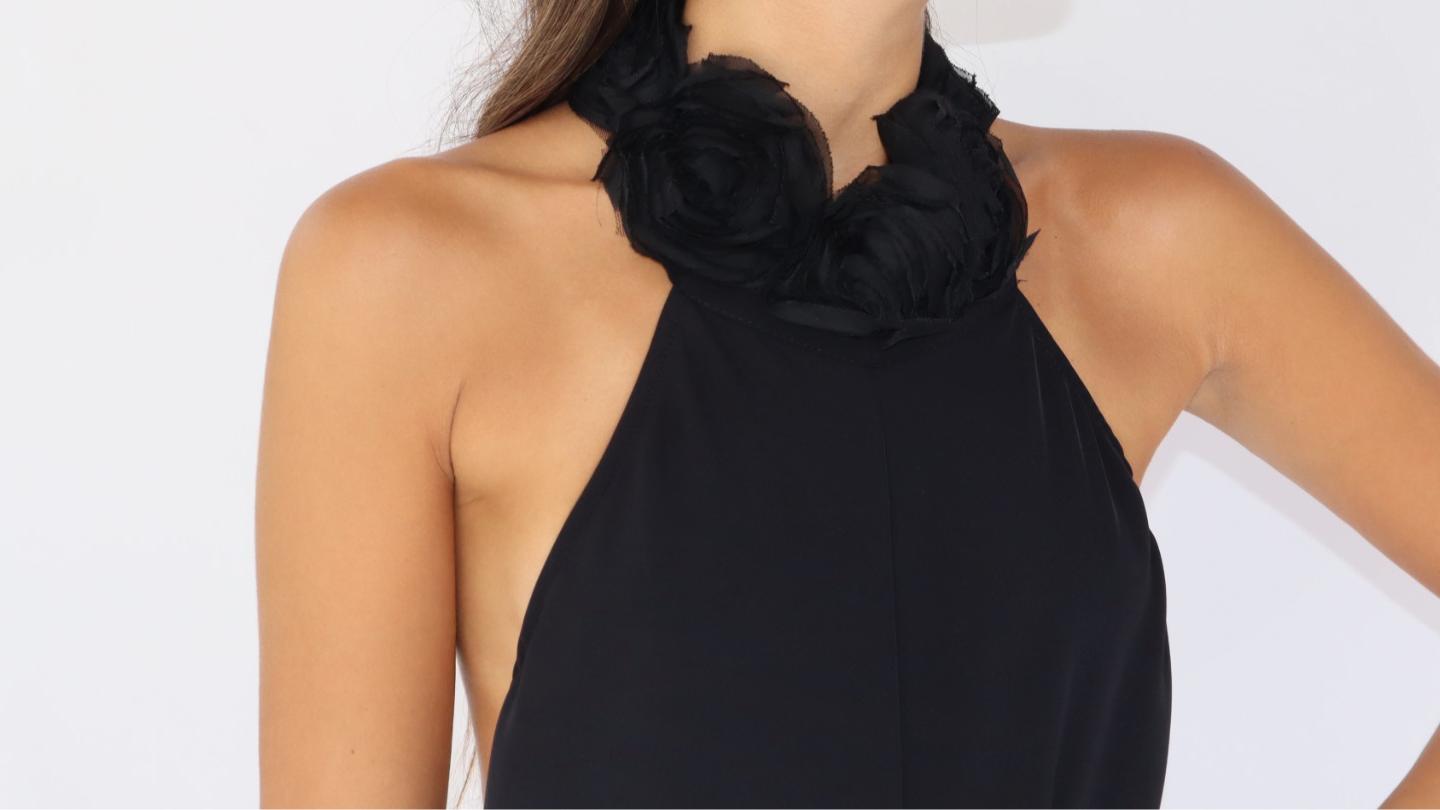 אוברול קולר פלורין שחור