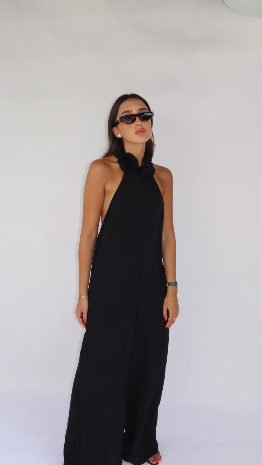 אוברול קולר פלורין שחור