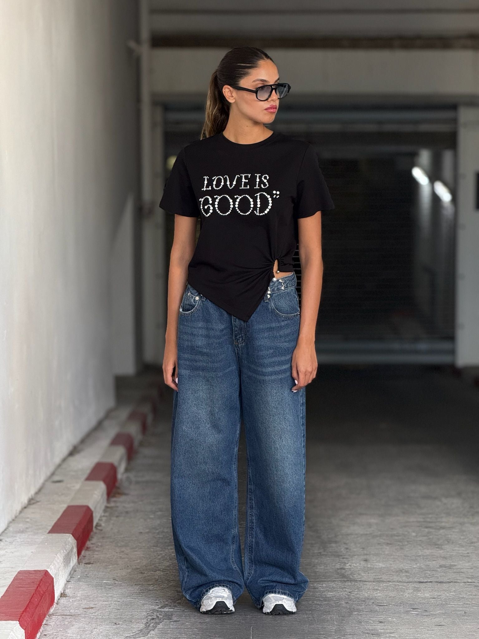 חולצת ג'ייד שחור