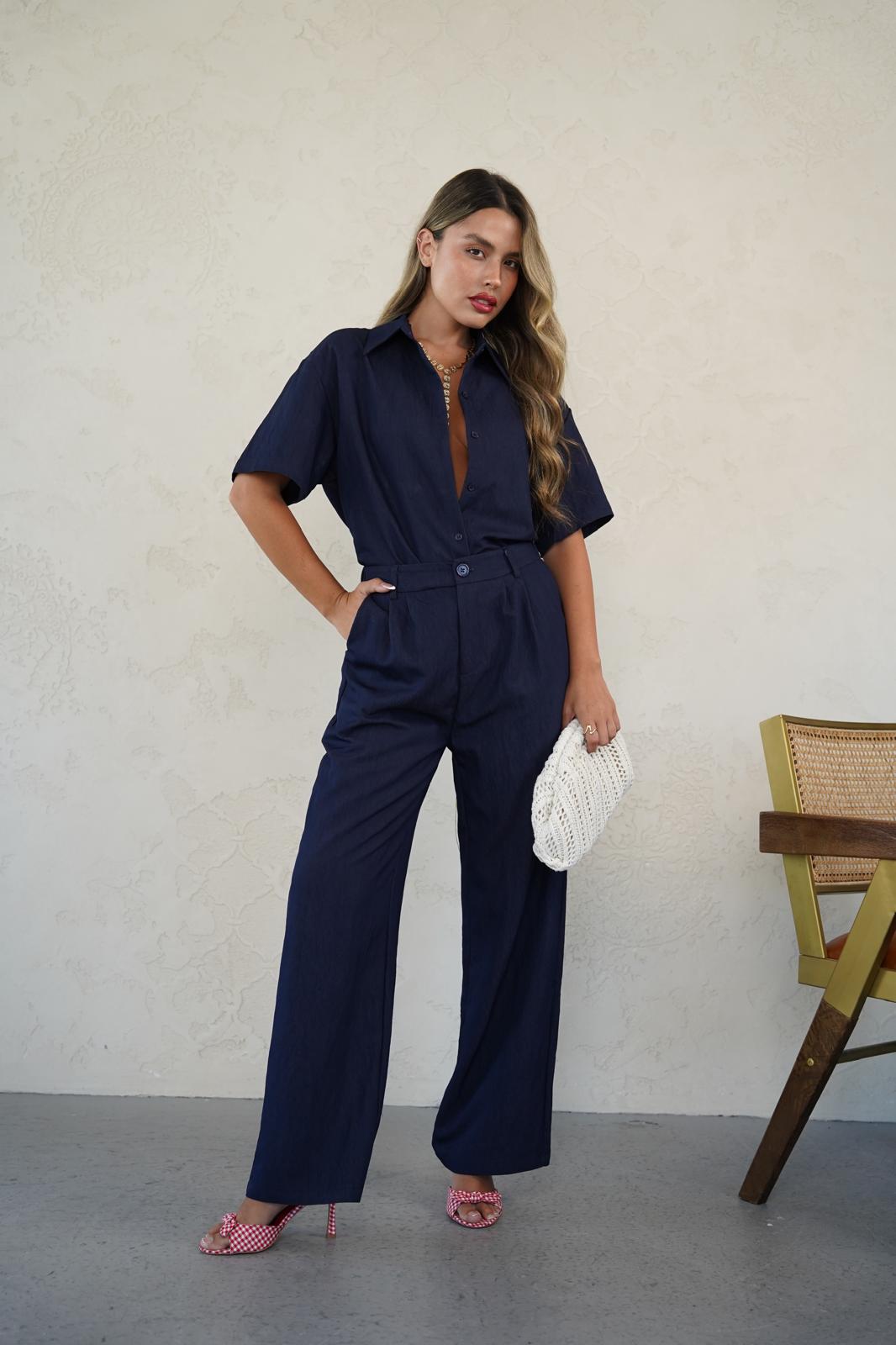 חליפת טינה כחול נייבי