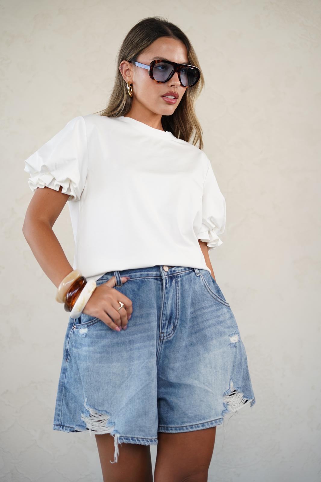 חולצת סופיה לבן