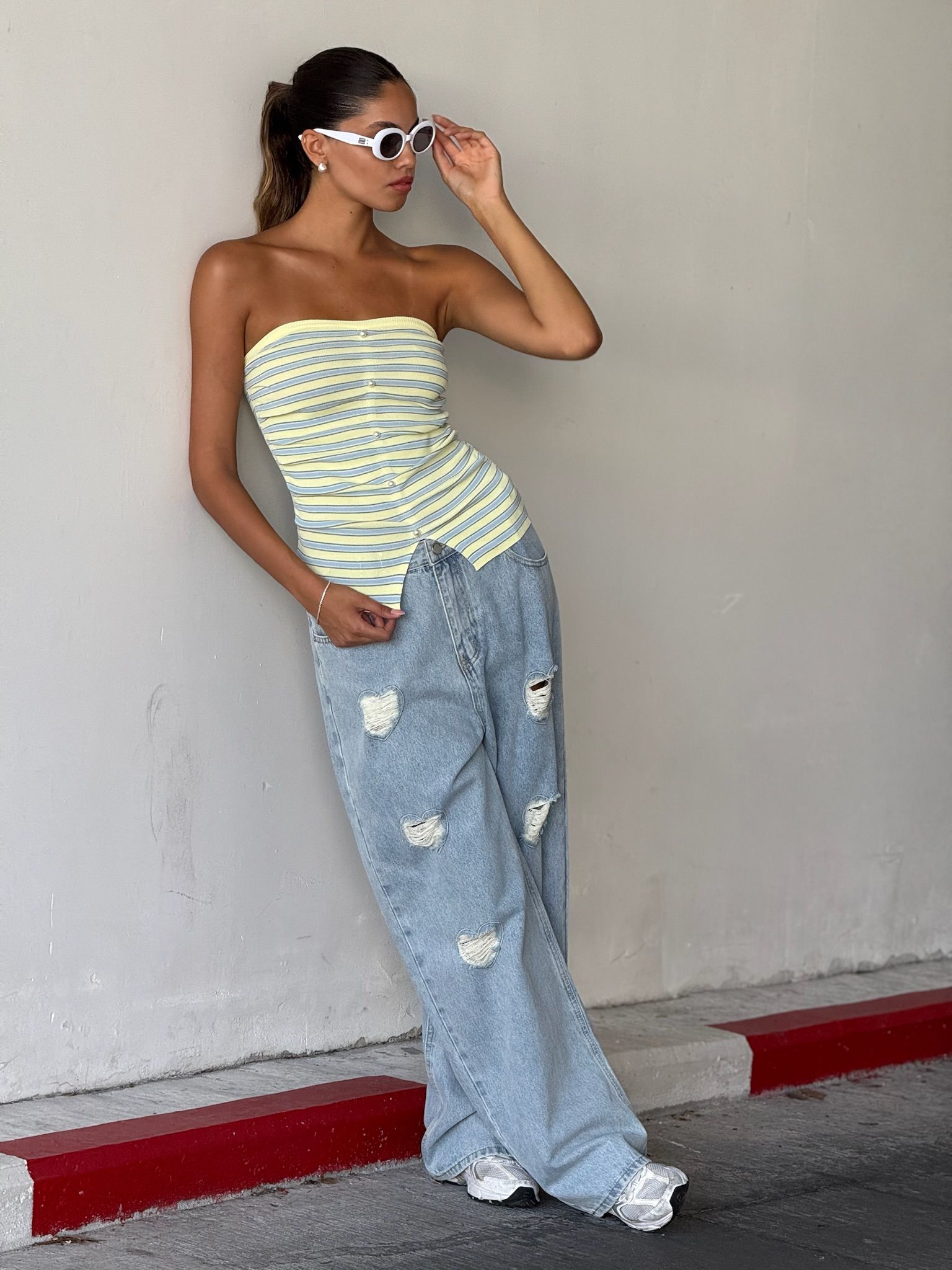 ג'ינס מיליה תכלת