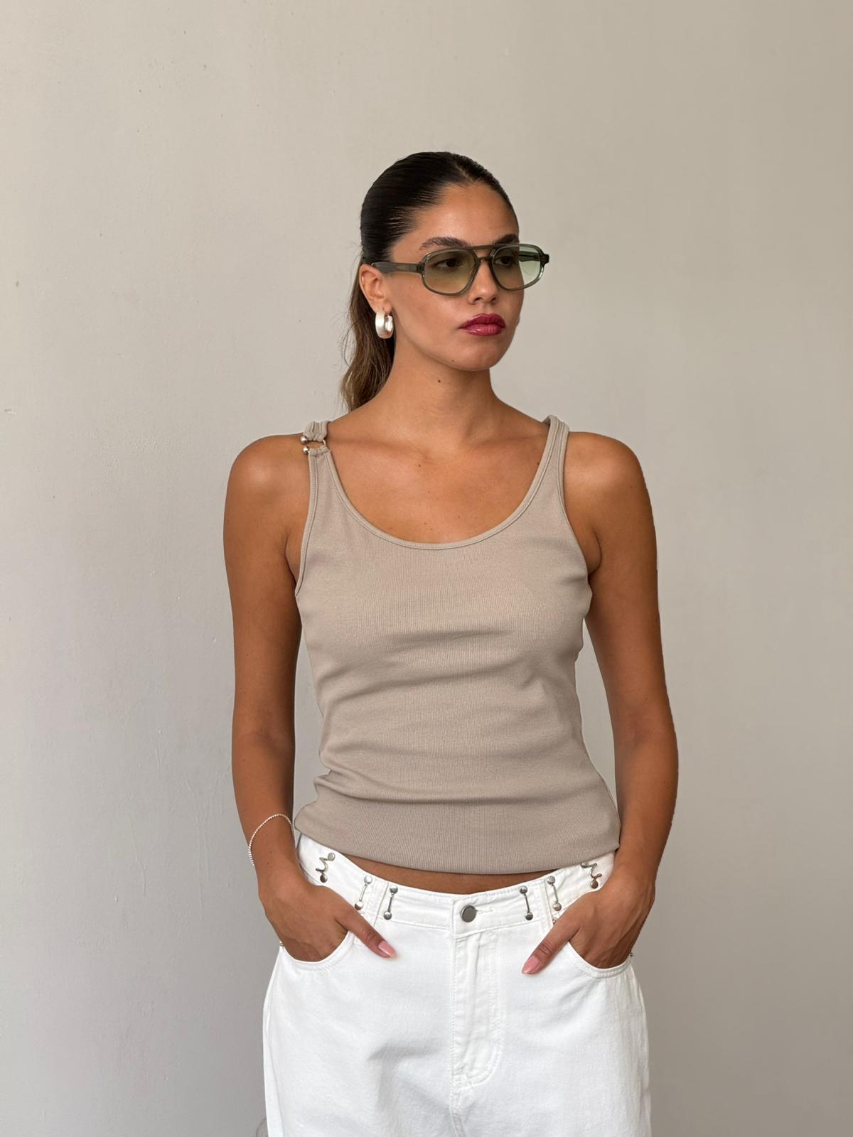 גופיית ליאנה מוקה