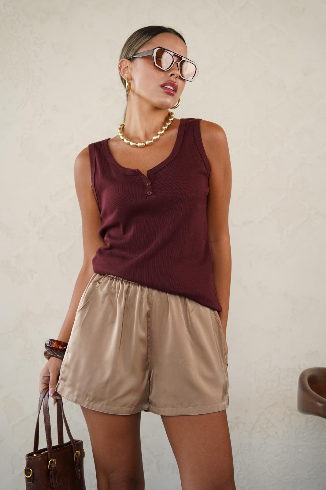 מכנס בונדי קאמל