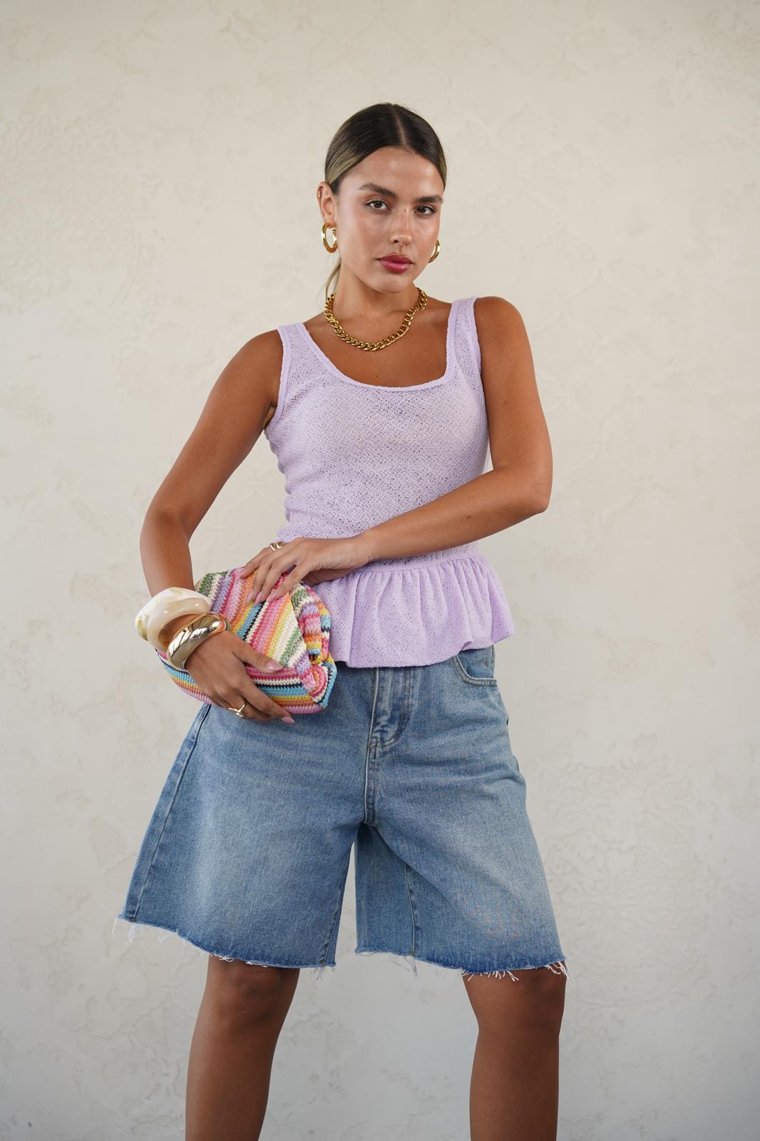 גופיית סאם סגול לילך