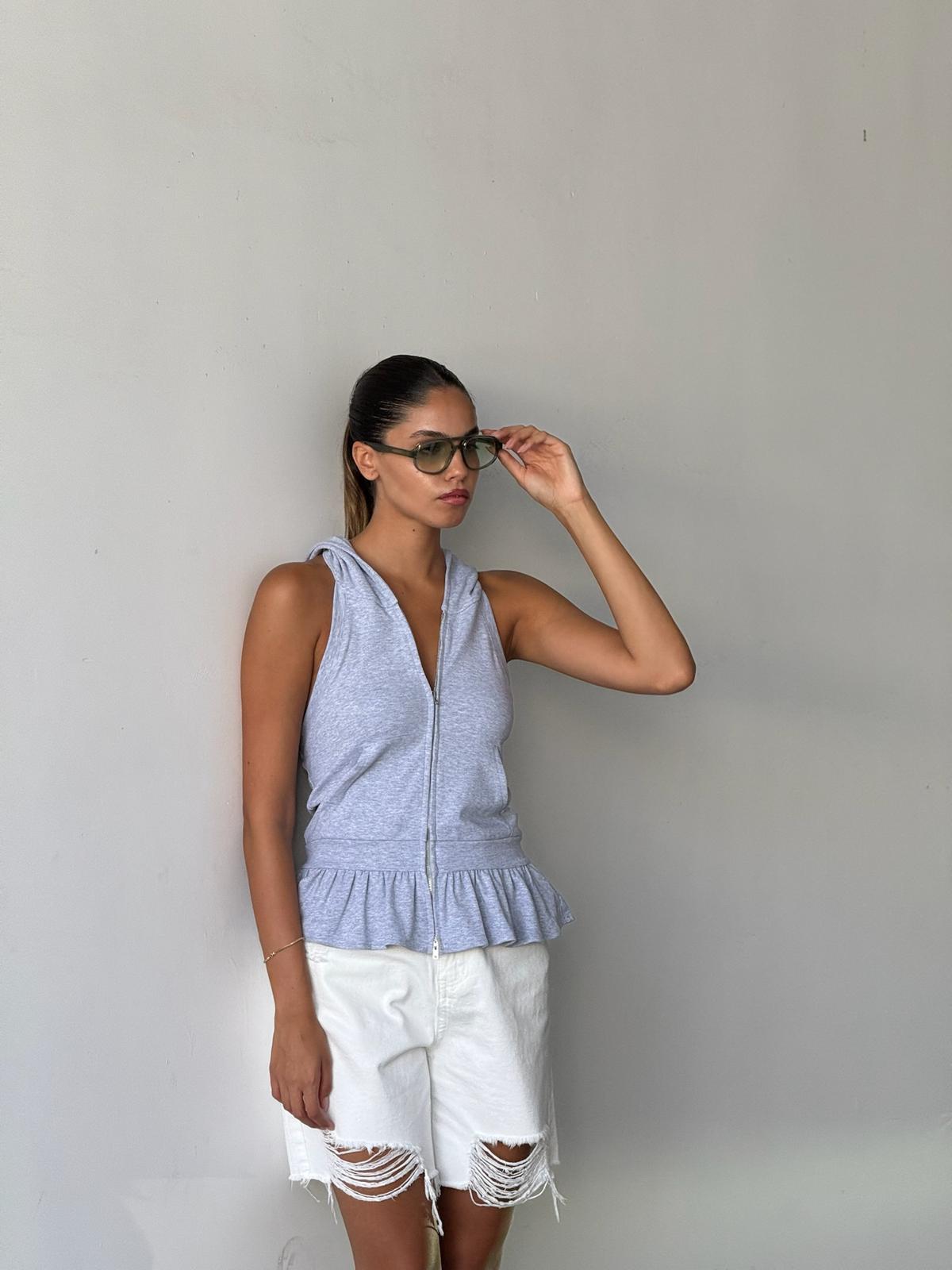 חולצת מירן אפור