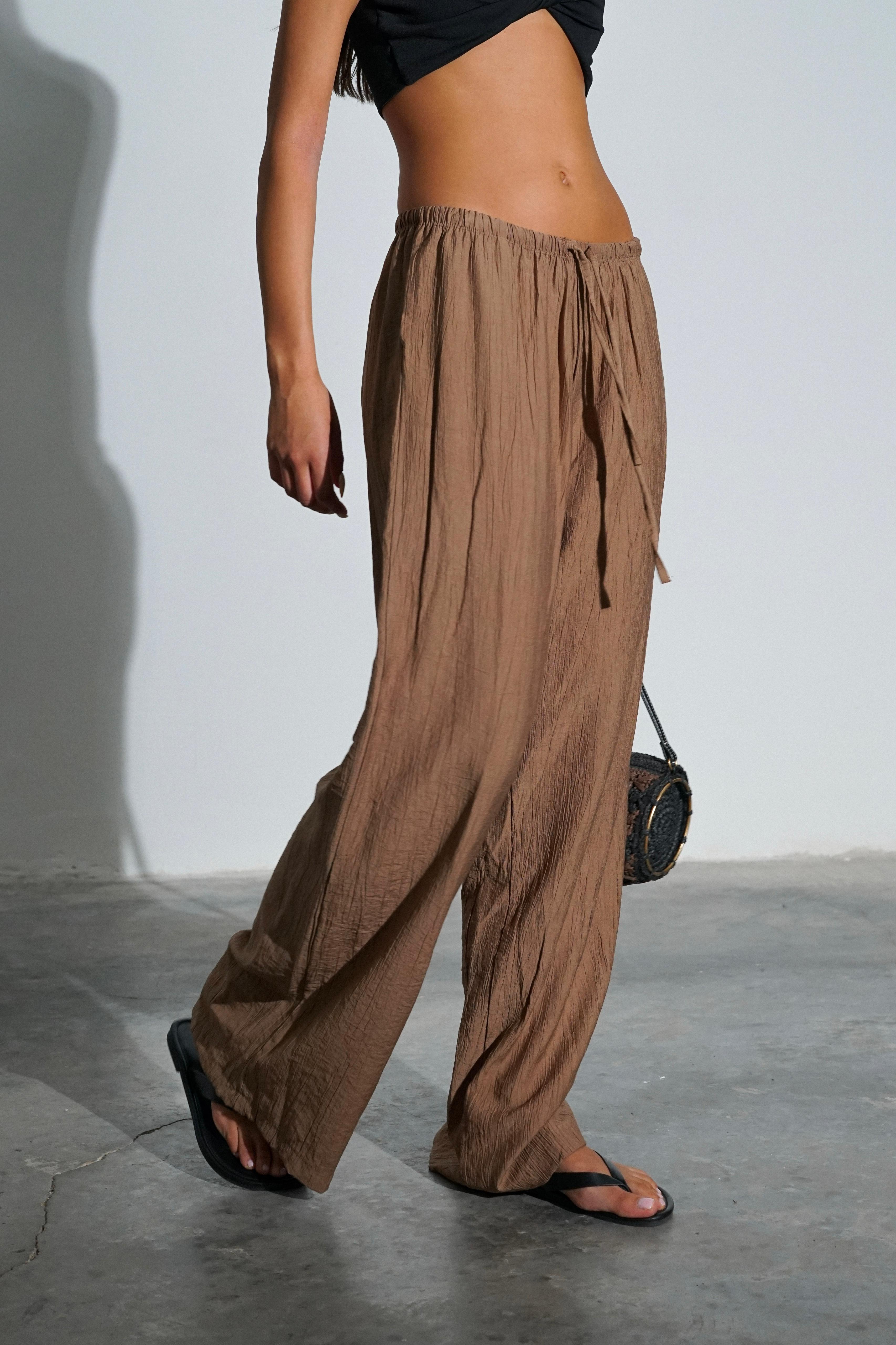 מכנס אלכסה חום