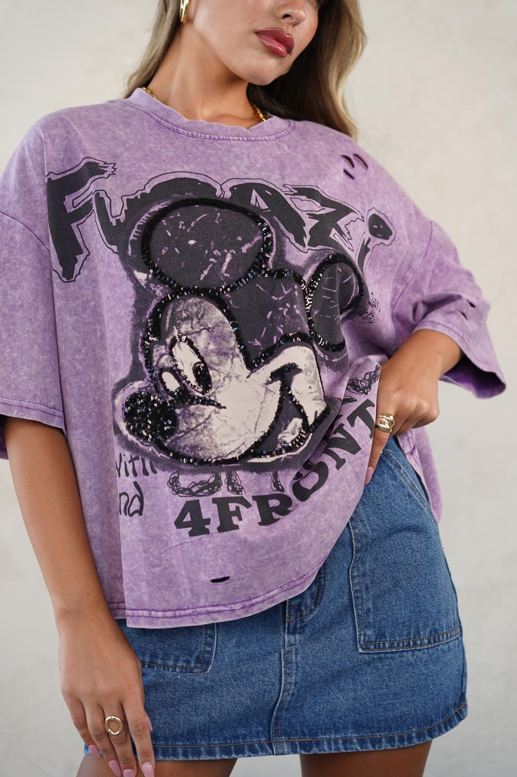 טישרט קורי סגול