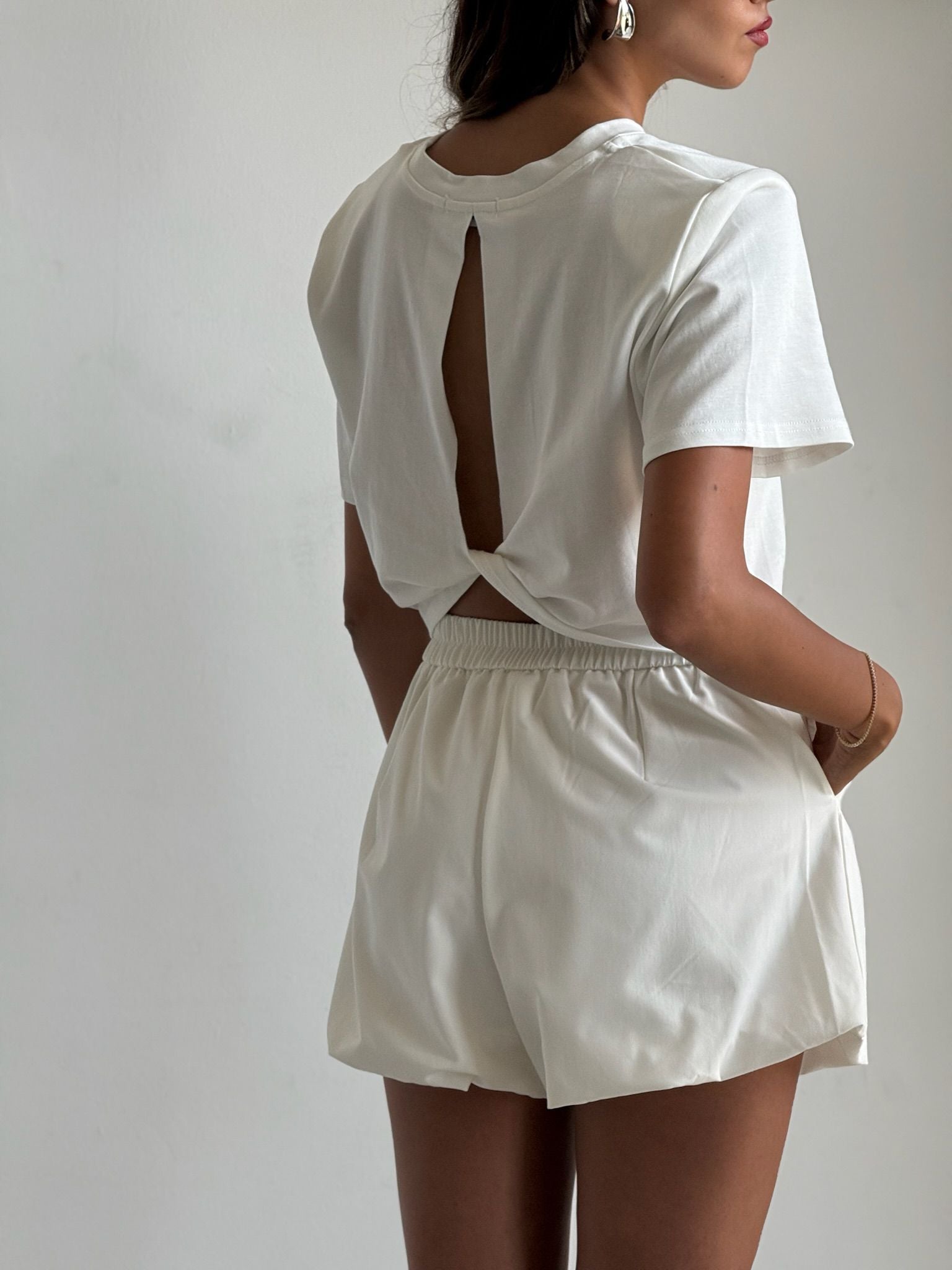 חולצת ריזל לבן