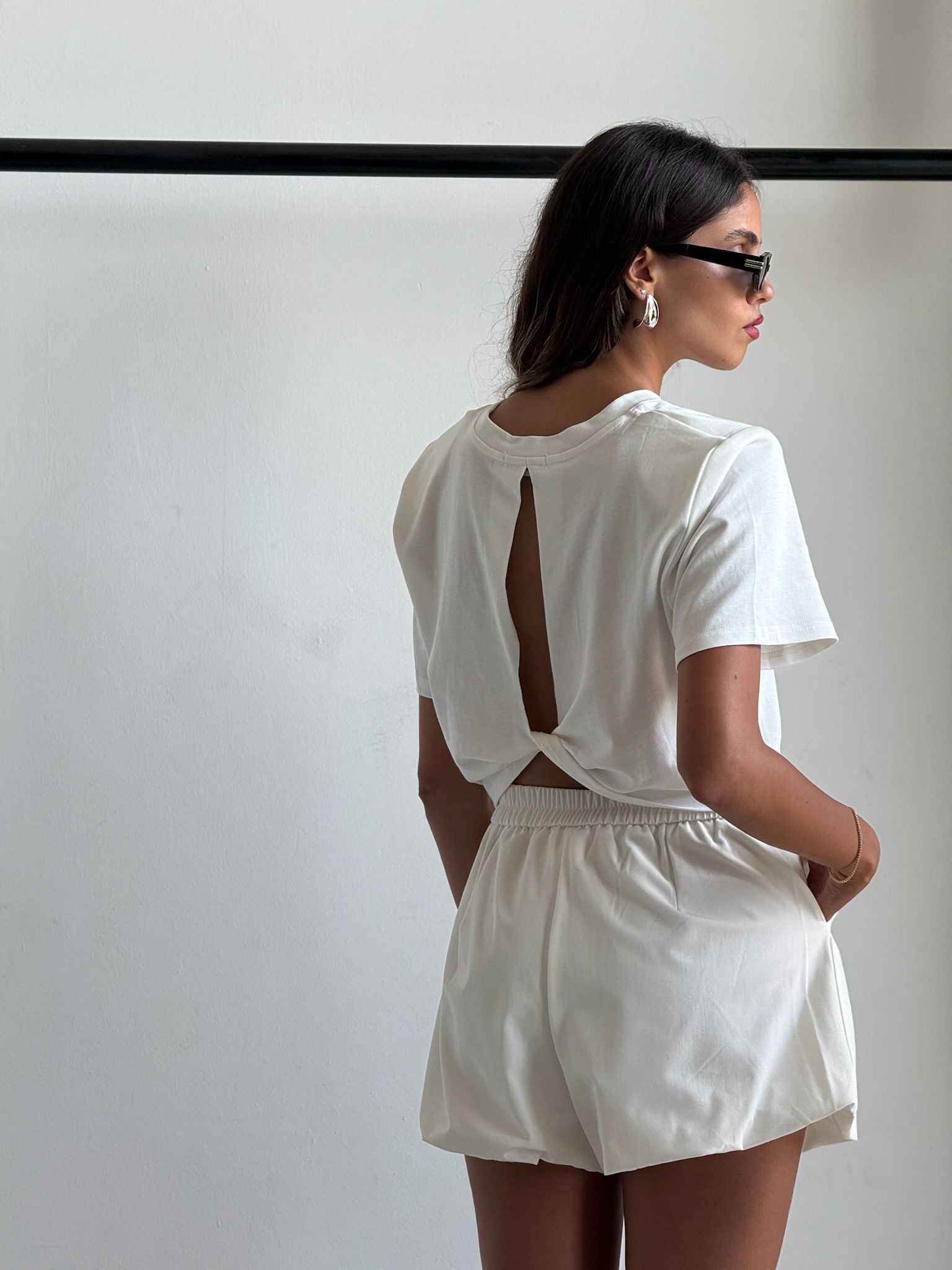 חולצת ריזל לבן