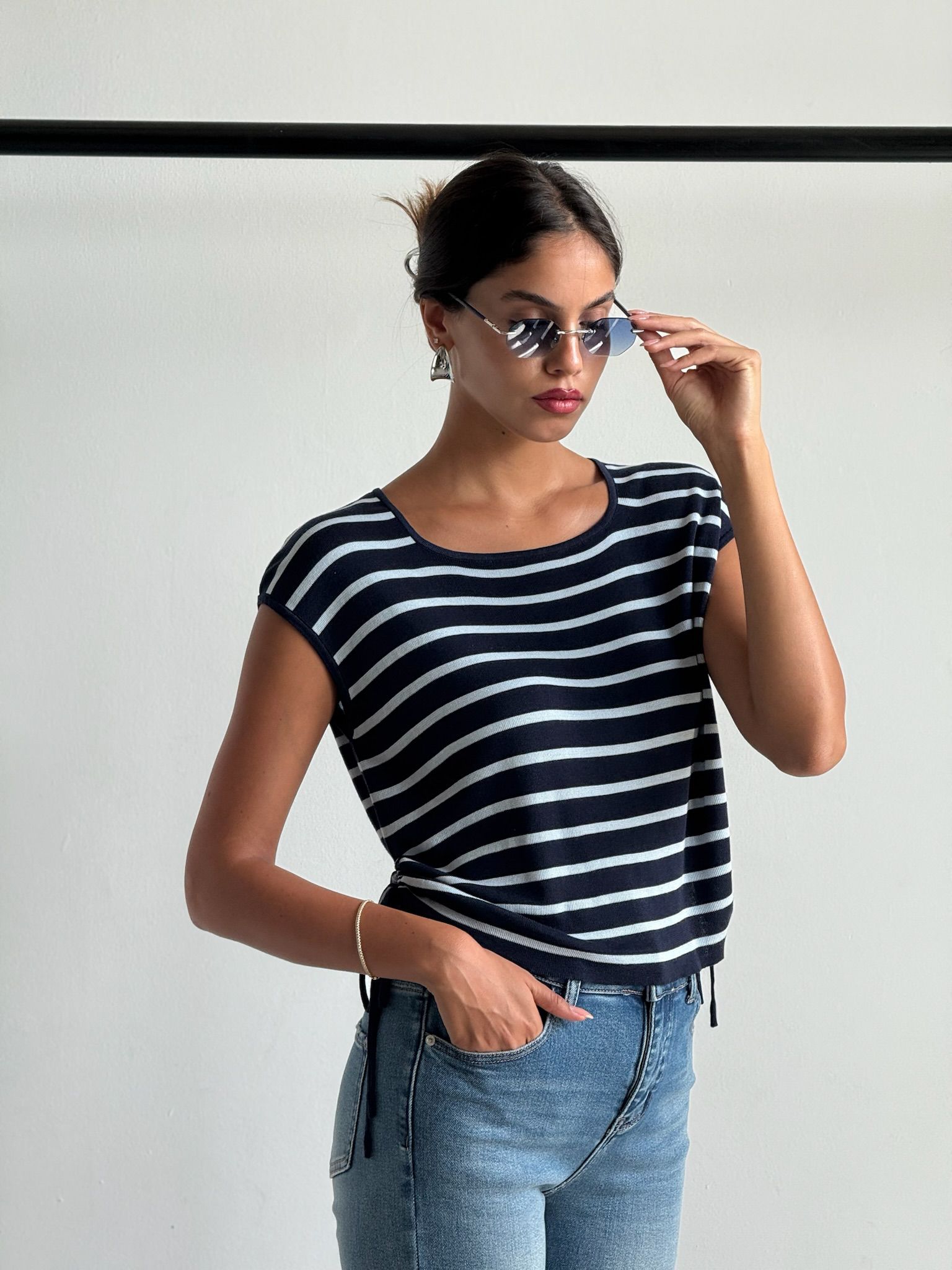 חולצת סנדי כחול