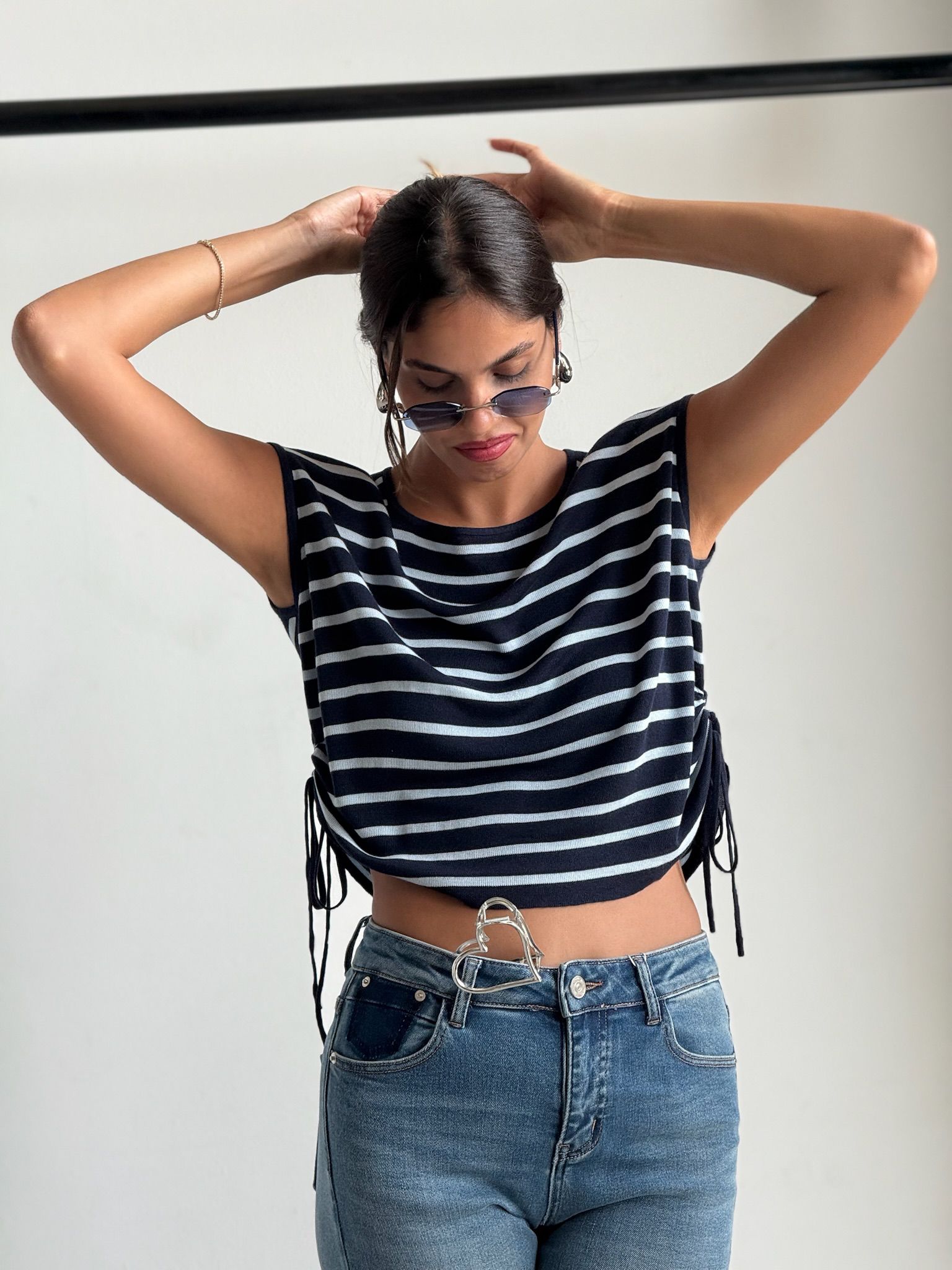 חולצת סנדי כחול