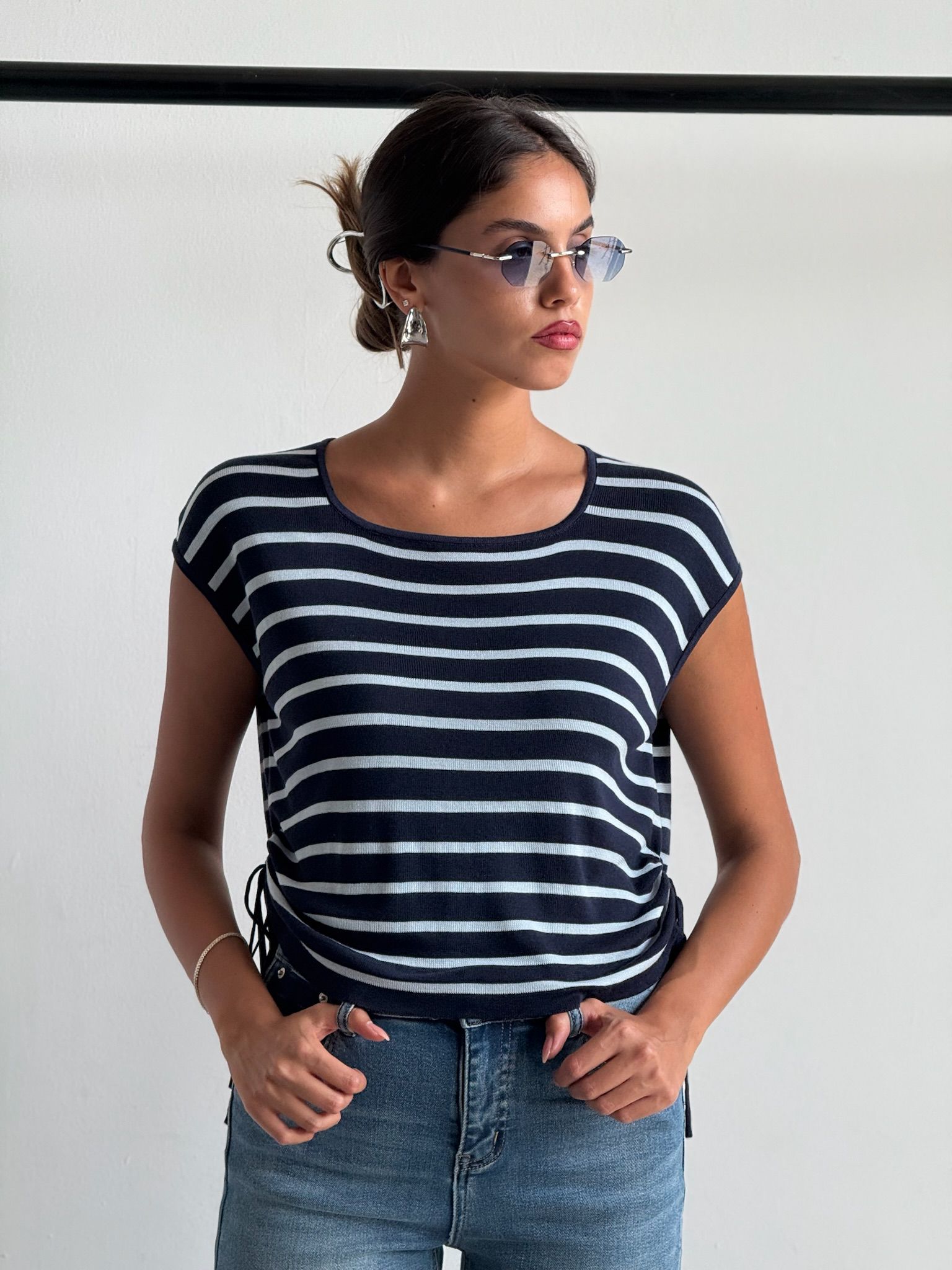 חולצת סנדי כחול