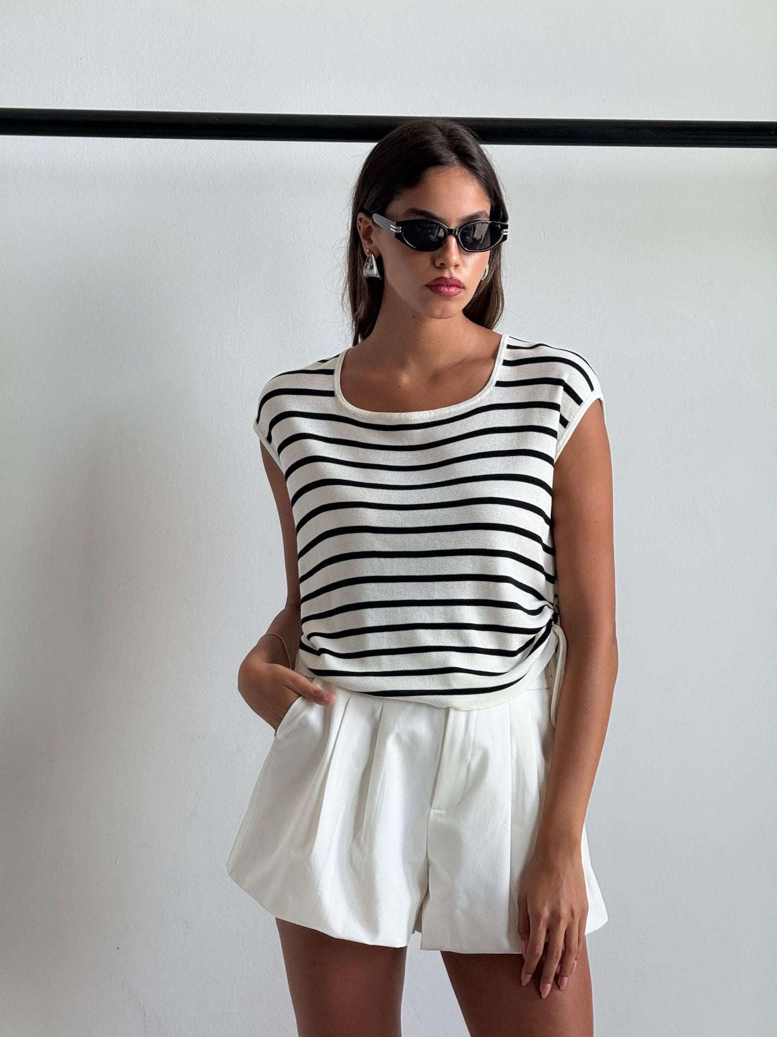 חולצת סנדי לבן