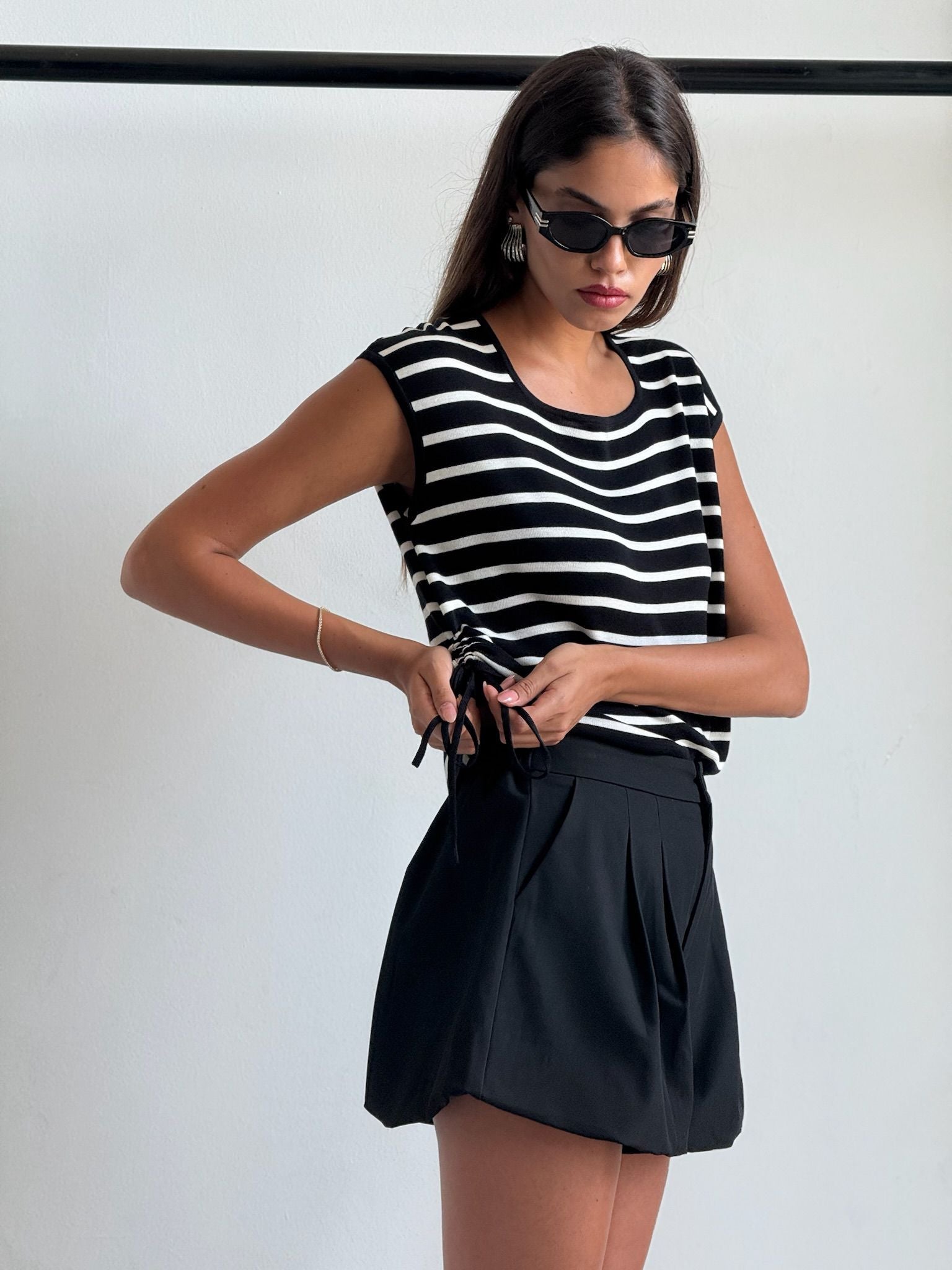 חולצת סנדי שחור