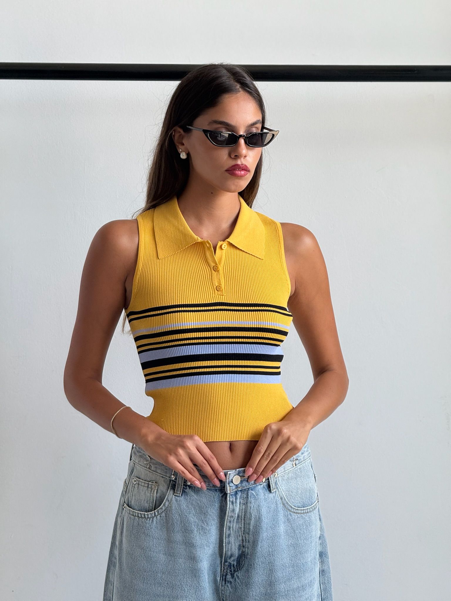 חולצת נל צהוב