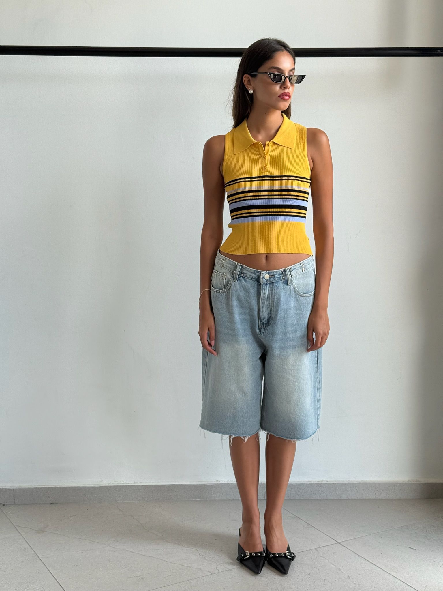 חולצת נל צהוב