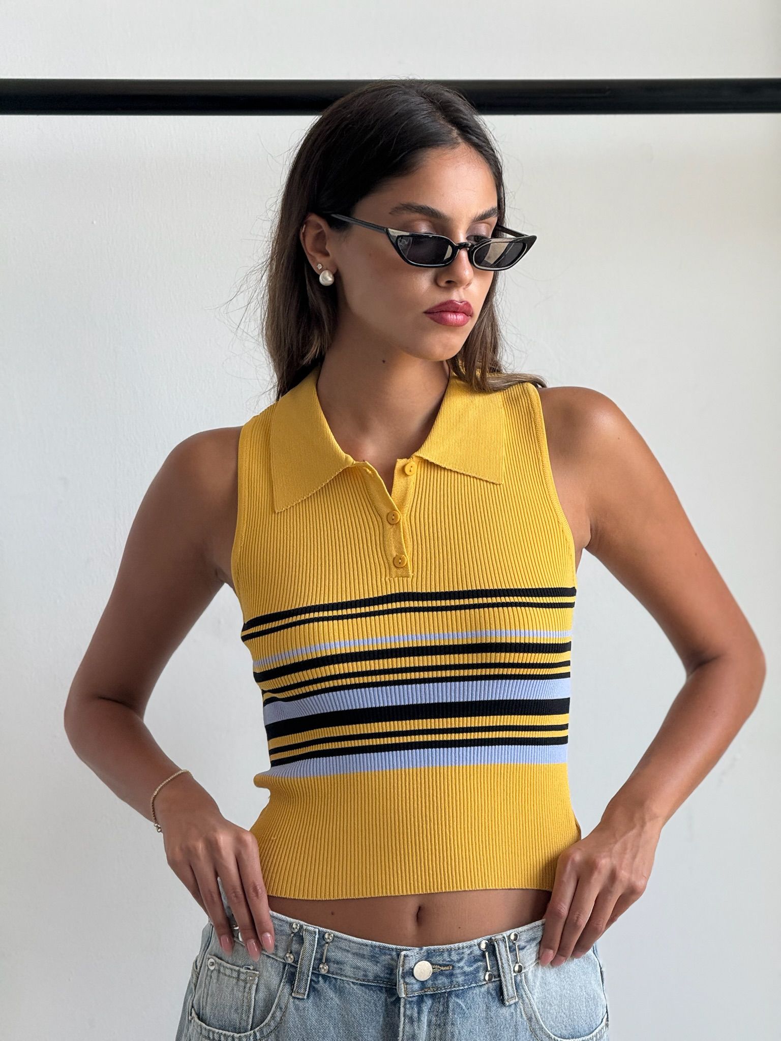 חולצת נל צהוב