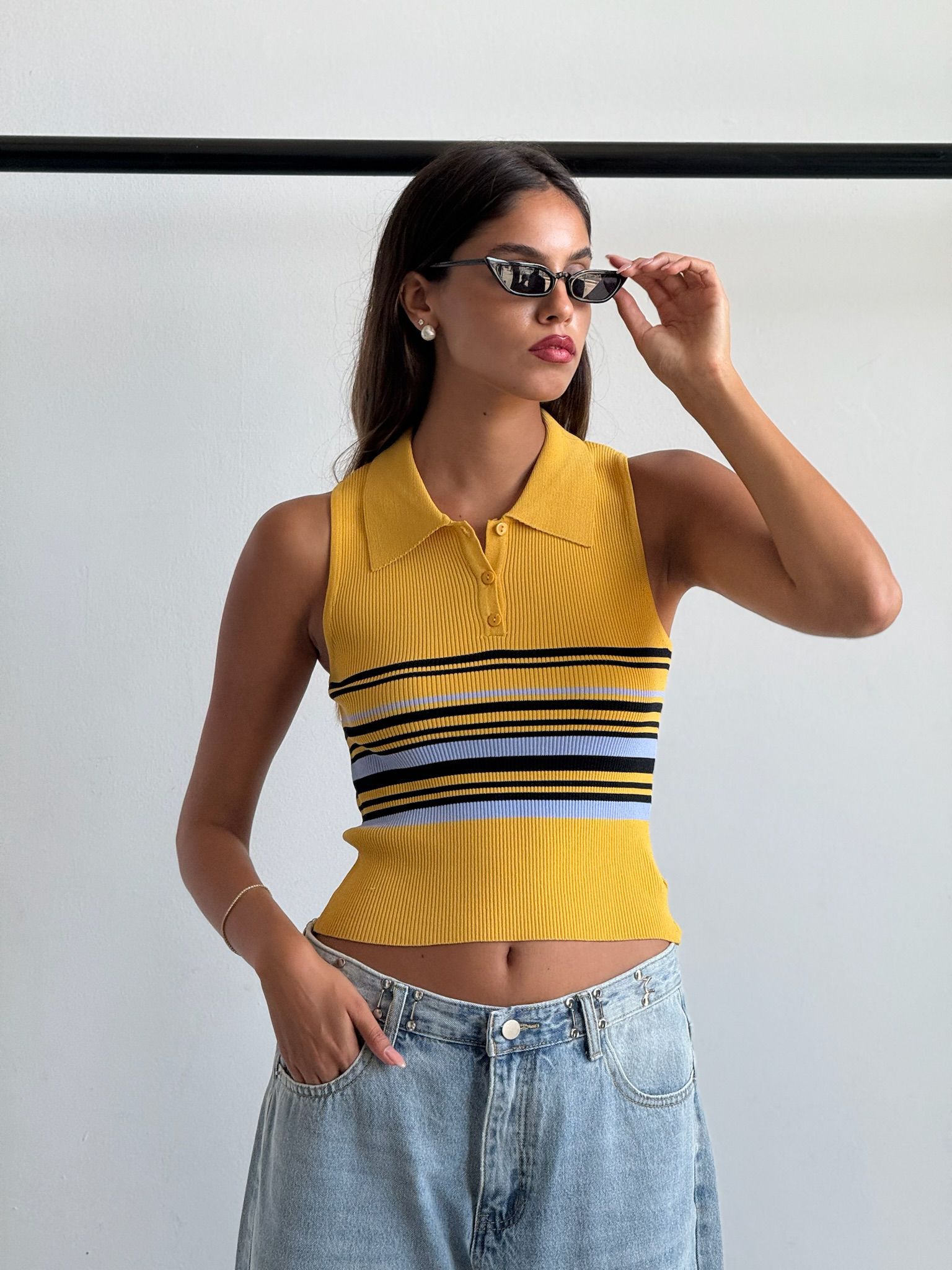 חולצת נל צהוב