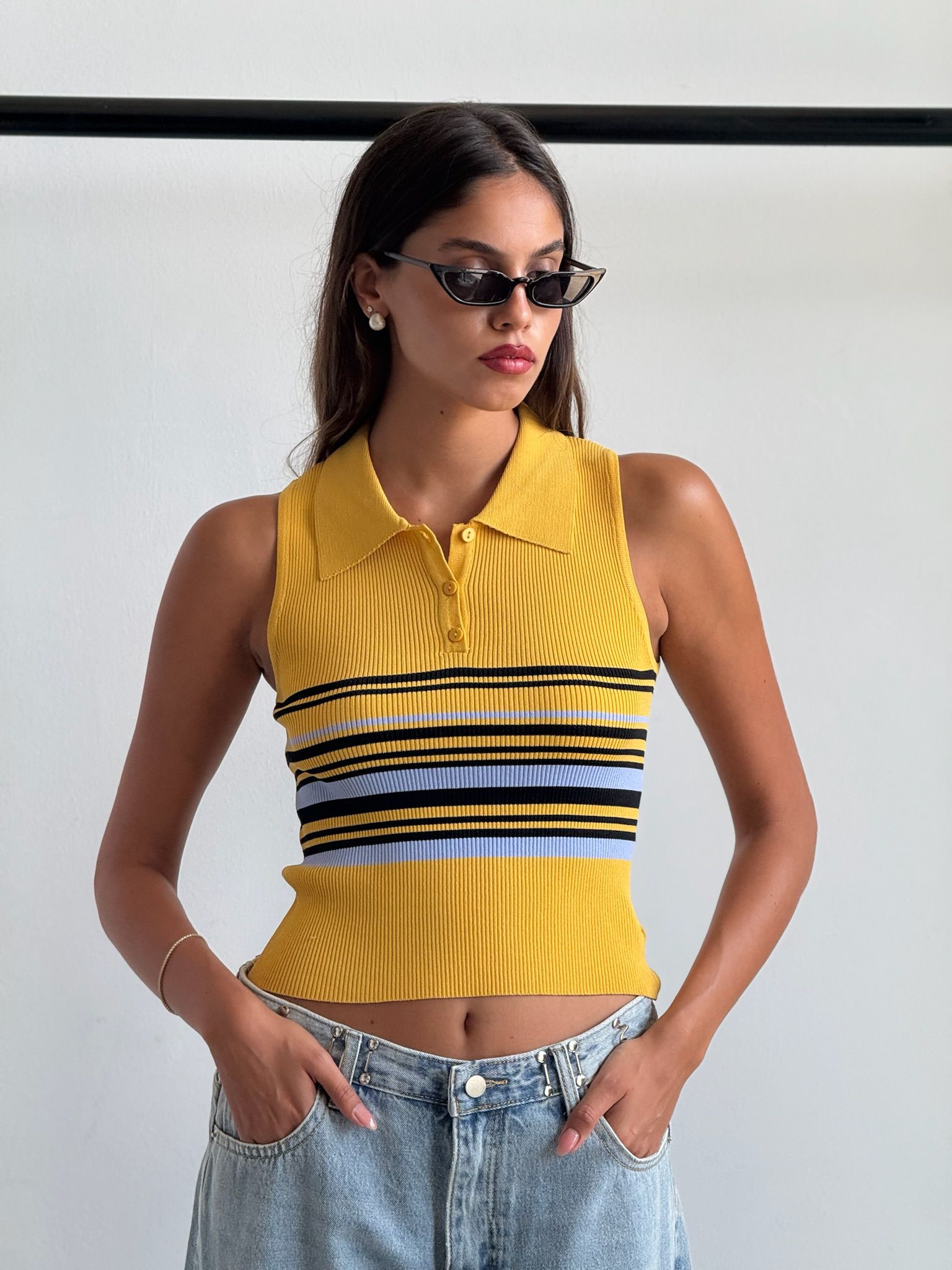 חולצת נל צהוב