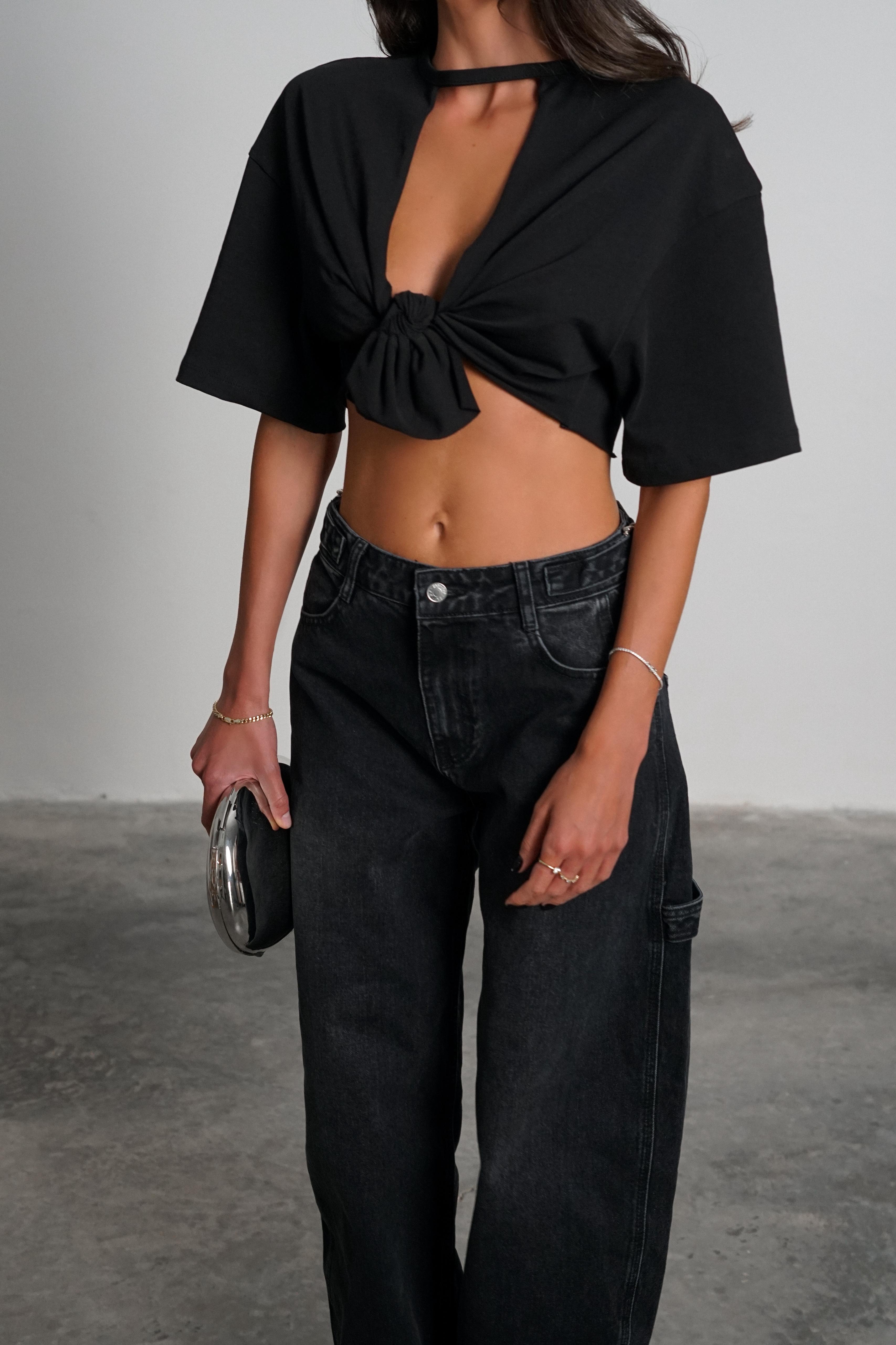 חולצת ריאל שחור