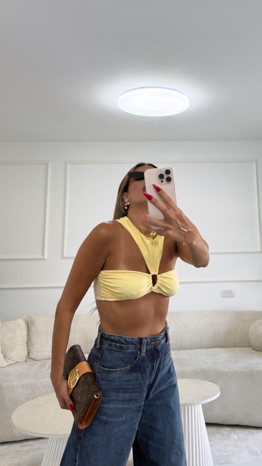 טופ לסלי צהוב