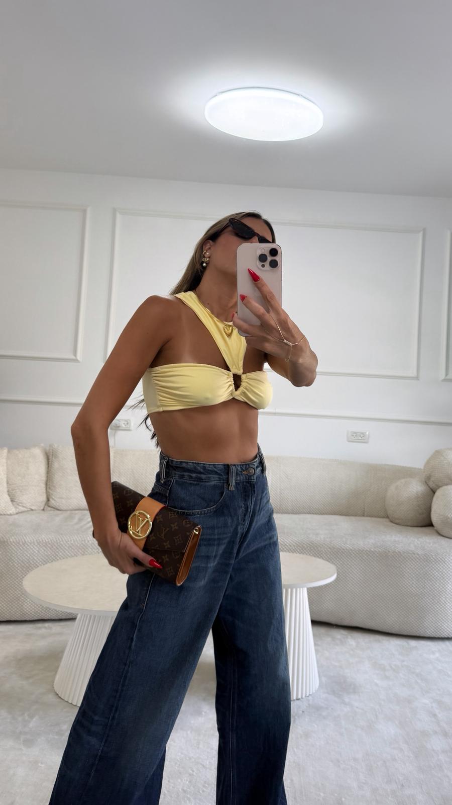 טופ לסלי צהוב