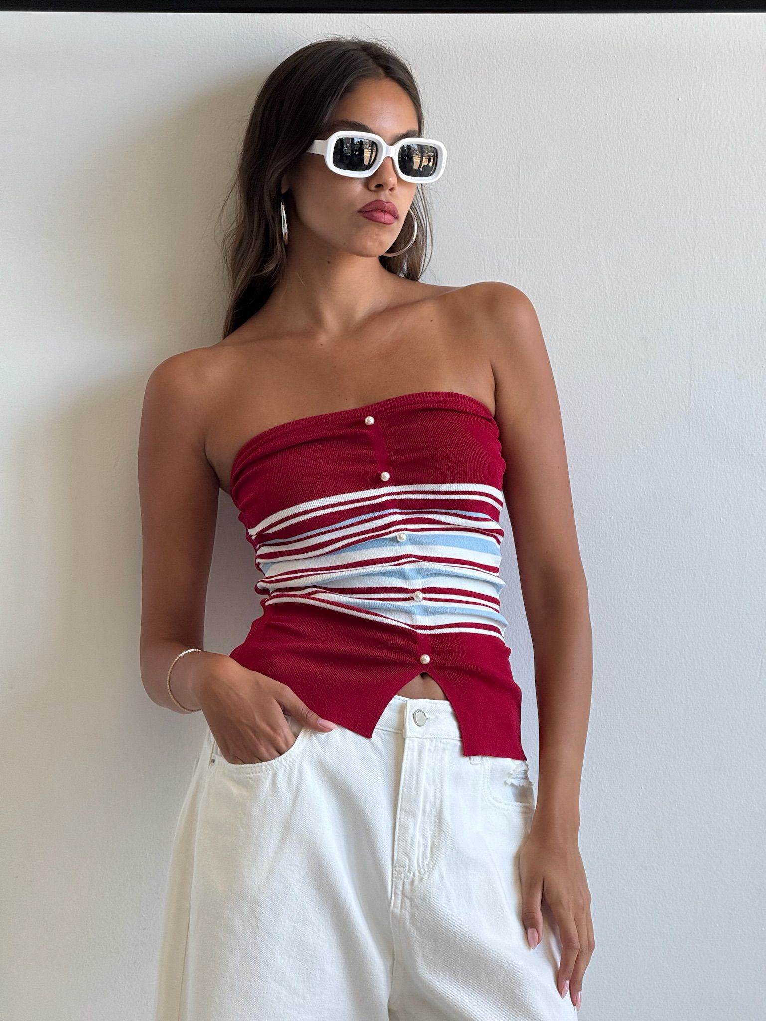 סטרפלס קנדל אדום