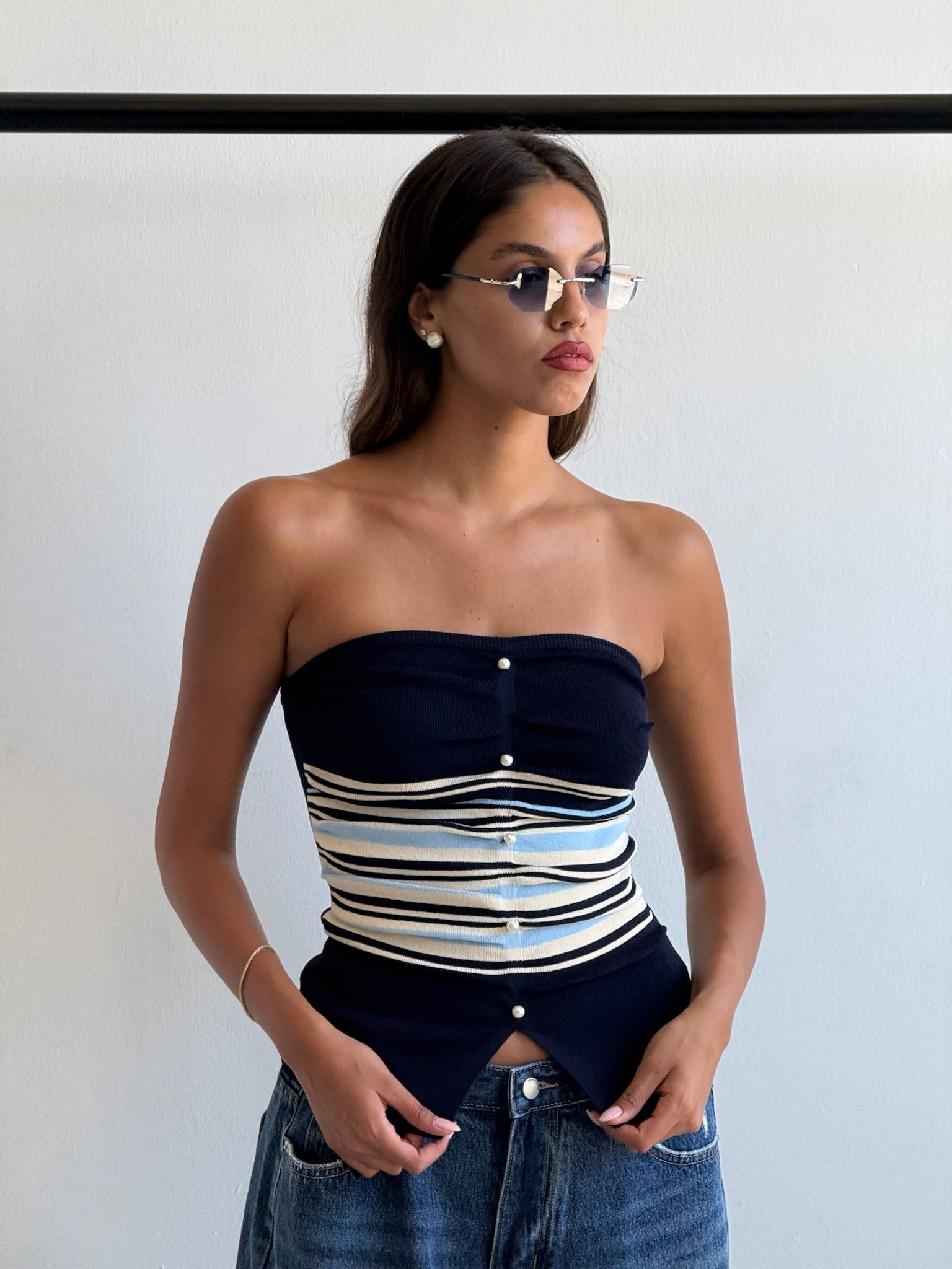 סטרפלס קנדל כחול