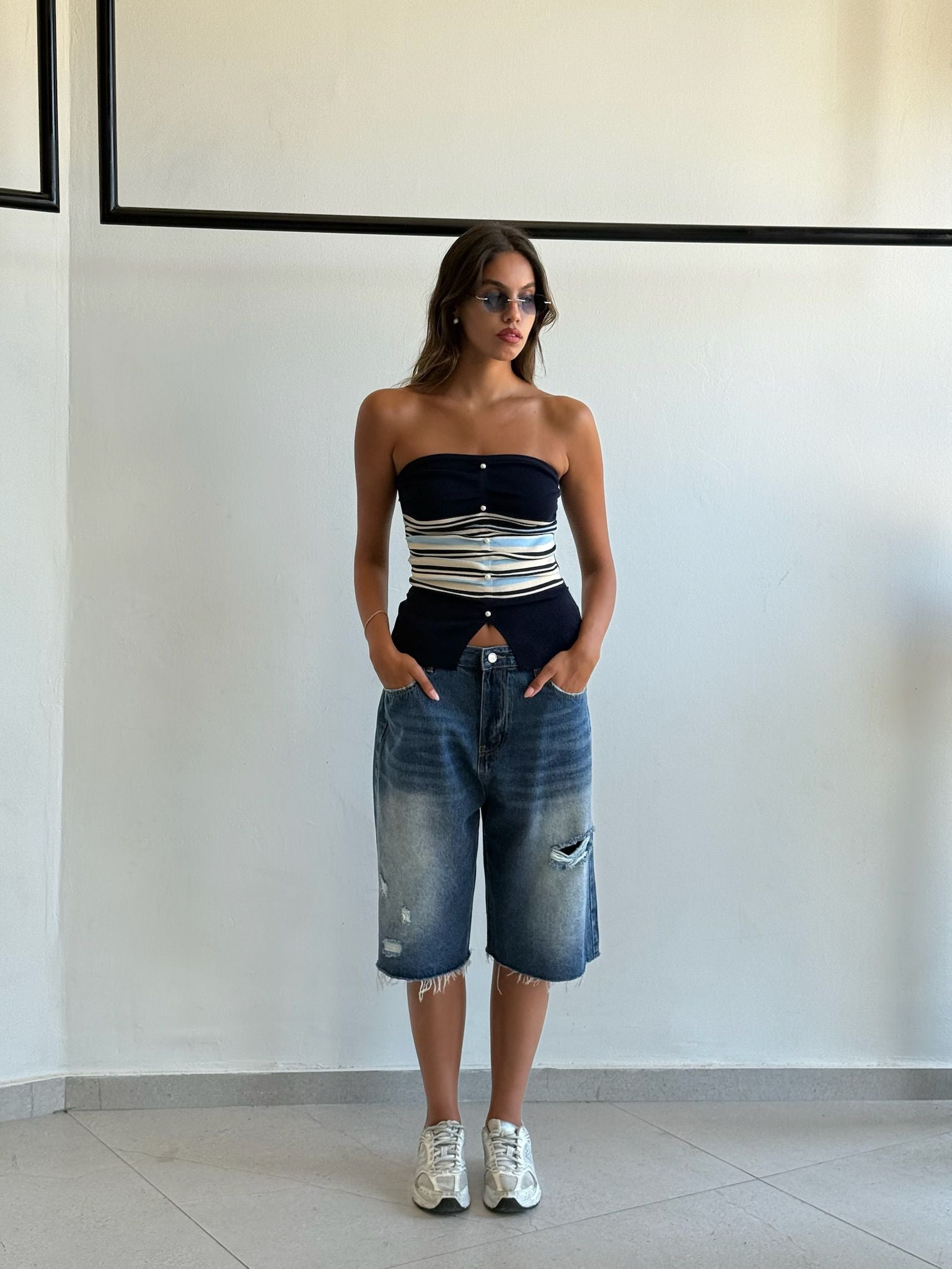 סטרפלס קנדל כחול