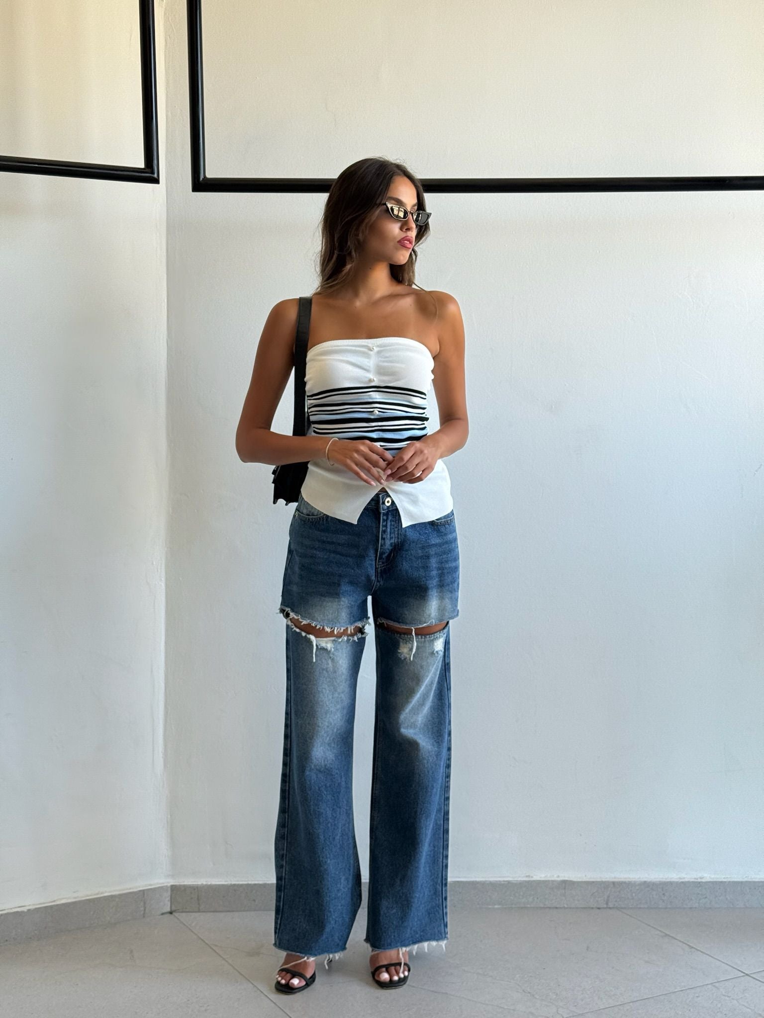 סטרפלס קנדל לבן