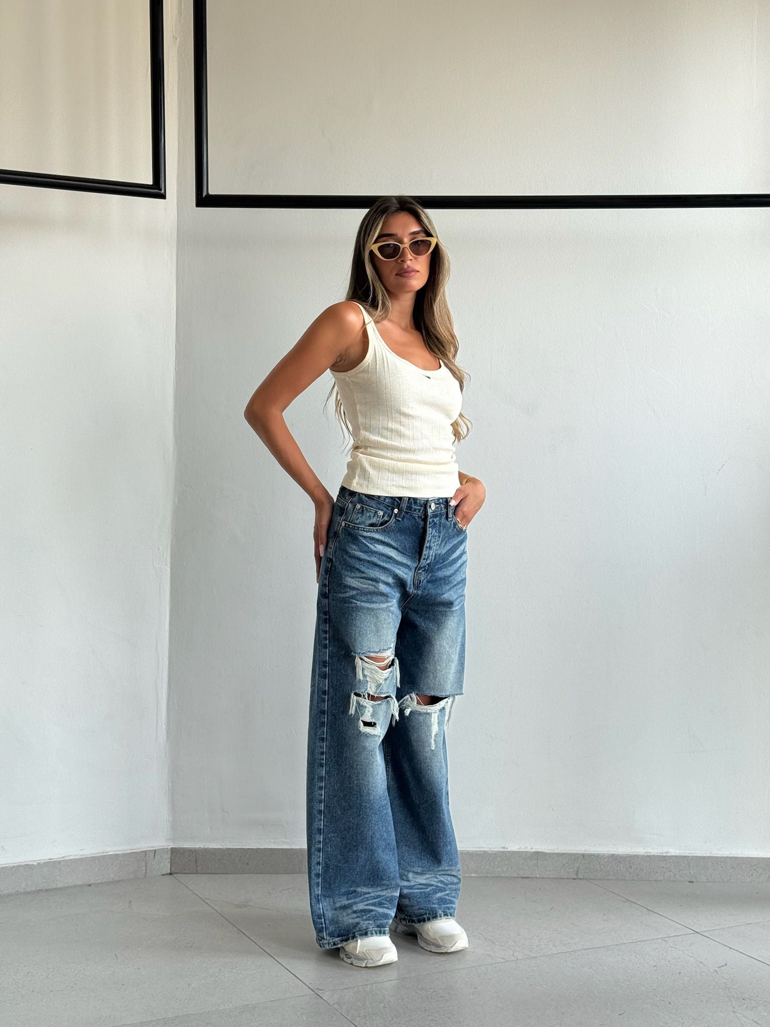 גופיית אלבי צהוב בננה