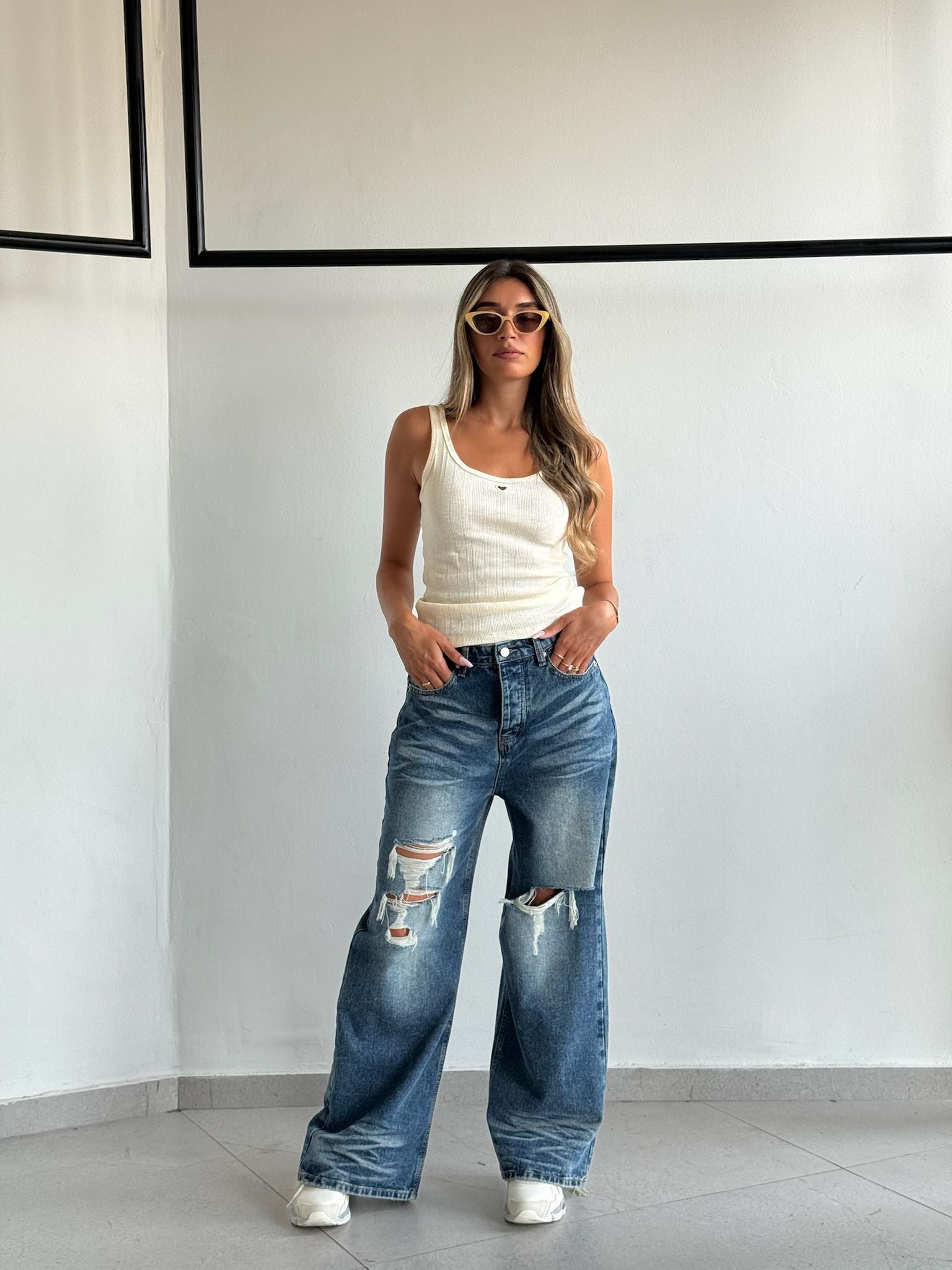 גופיית אלבי צהוב בננה