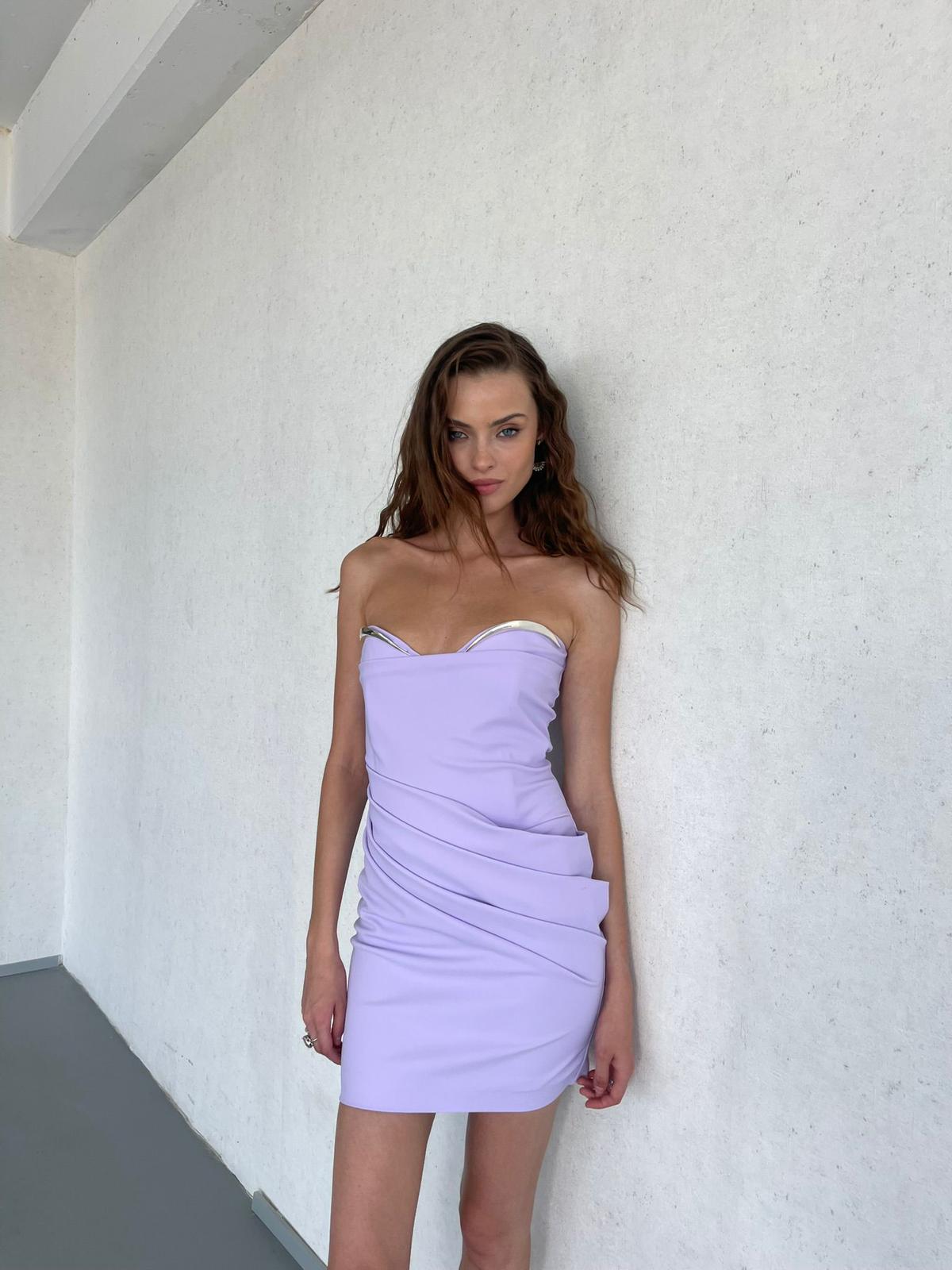 שמלת נאיה סגול לילך