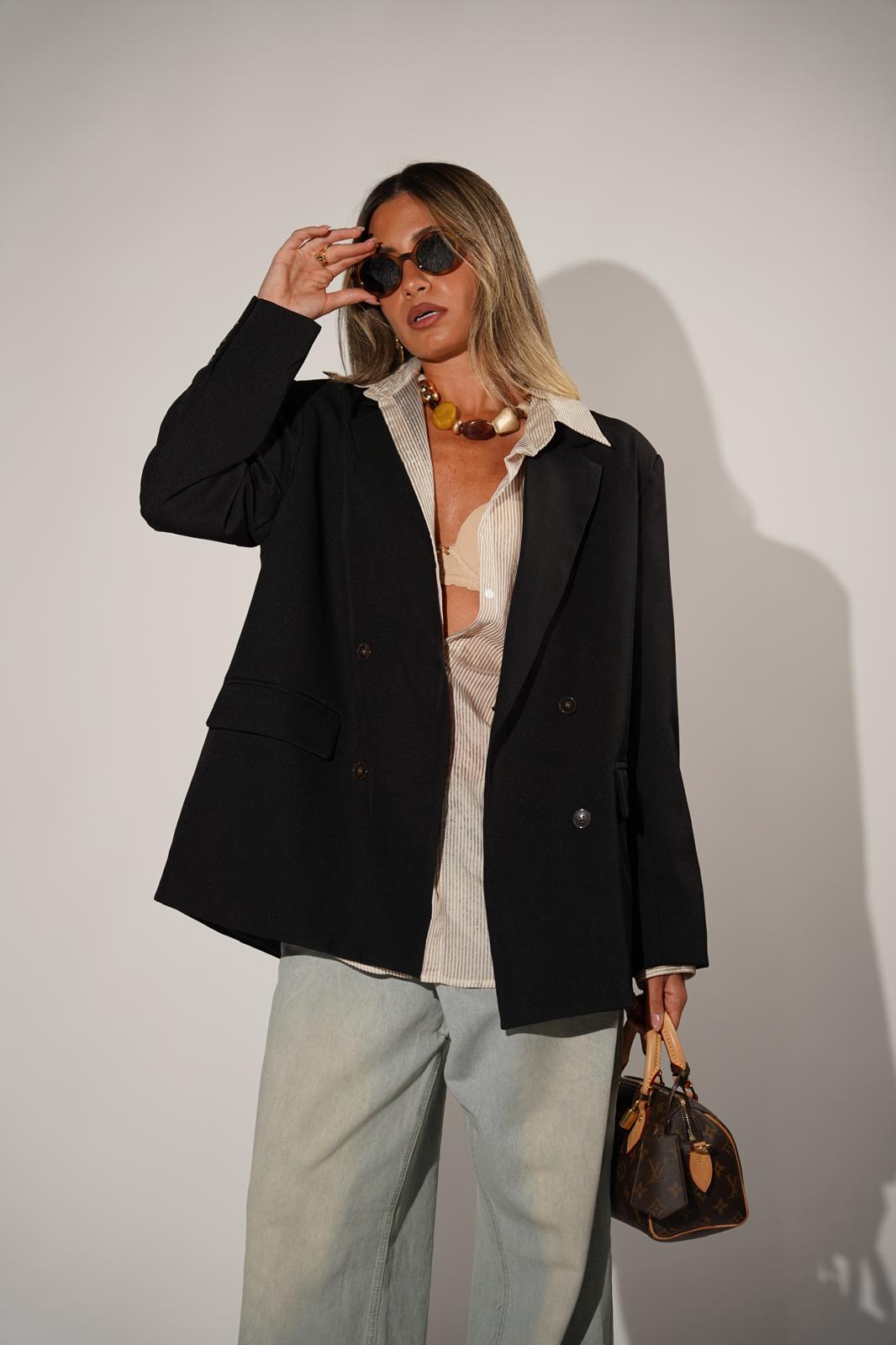 ג'קט מדלן שחור