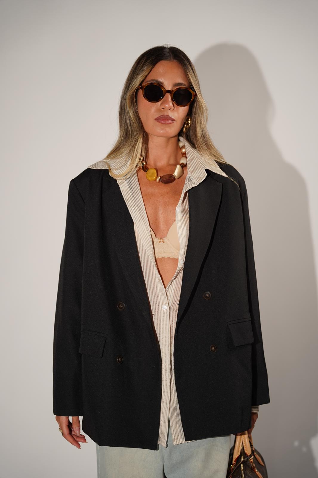 ג'קט מדלן שחור