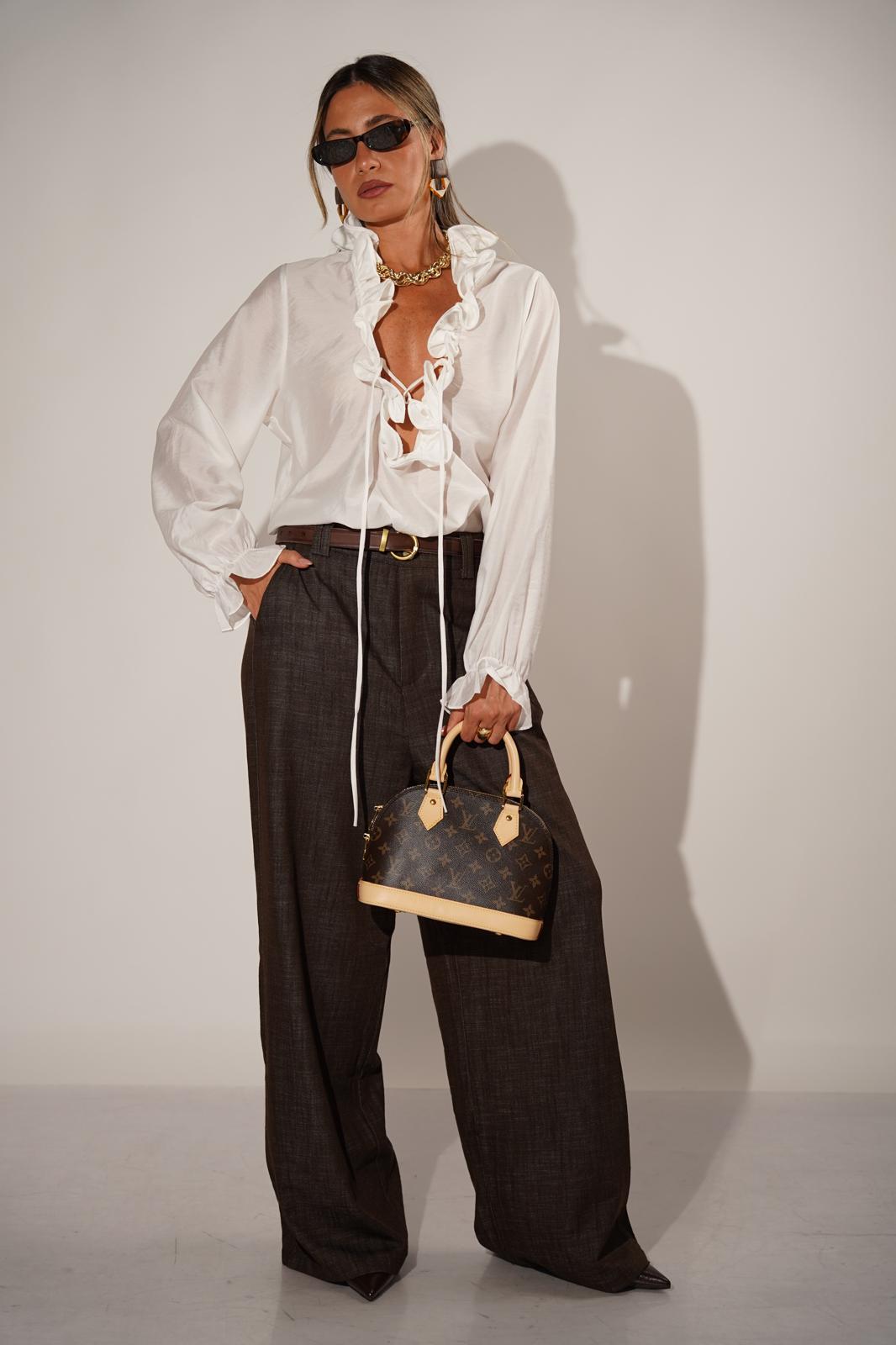 חולצת קארן לבן