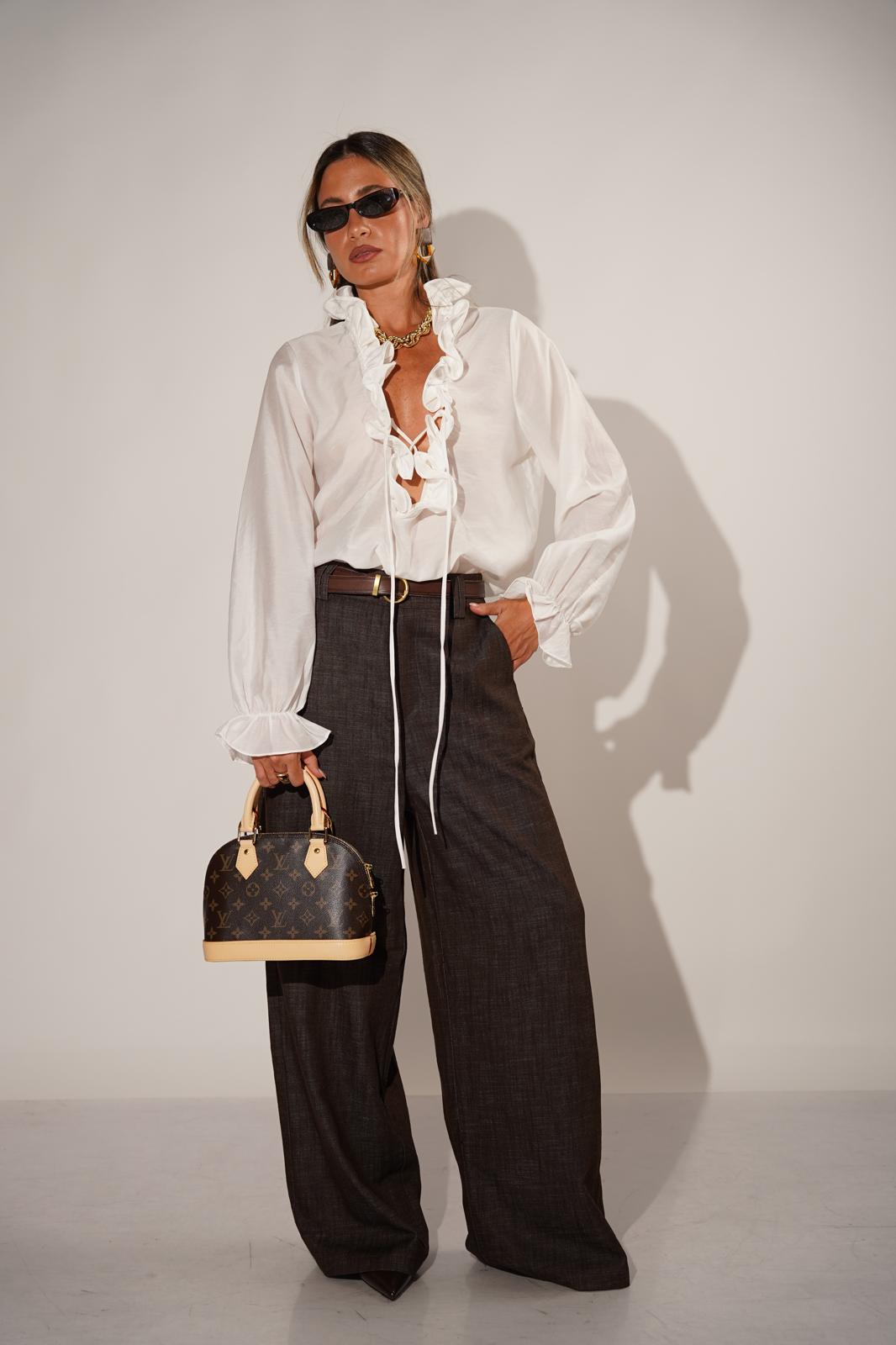 חולצת קארן לבן