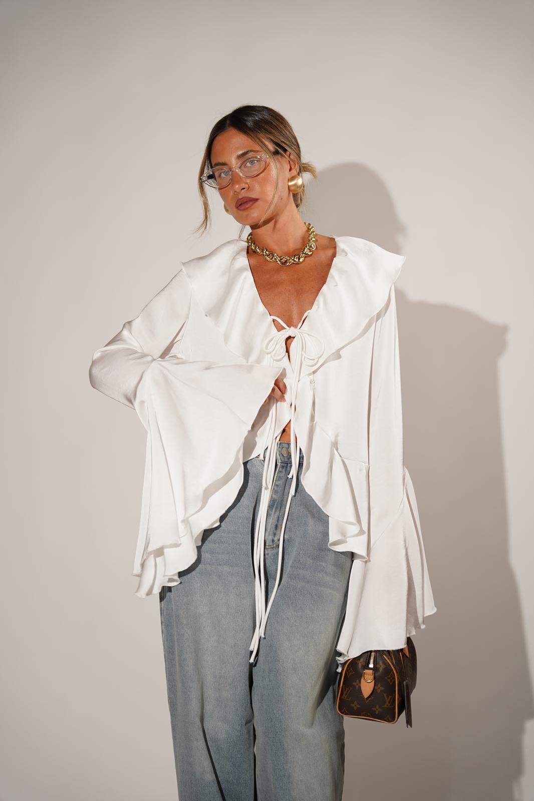 חולצת איימי לבן